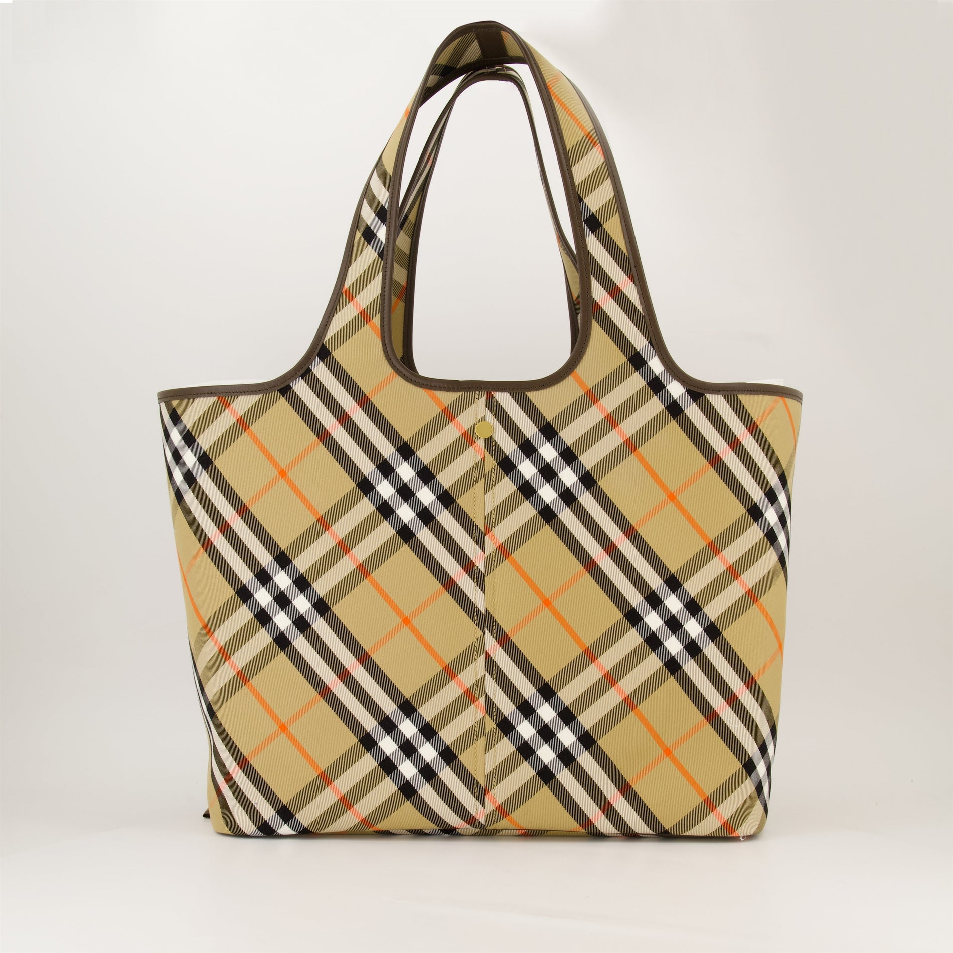 Burberry Check Canvas Tote Bag - image 2