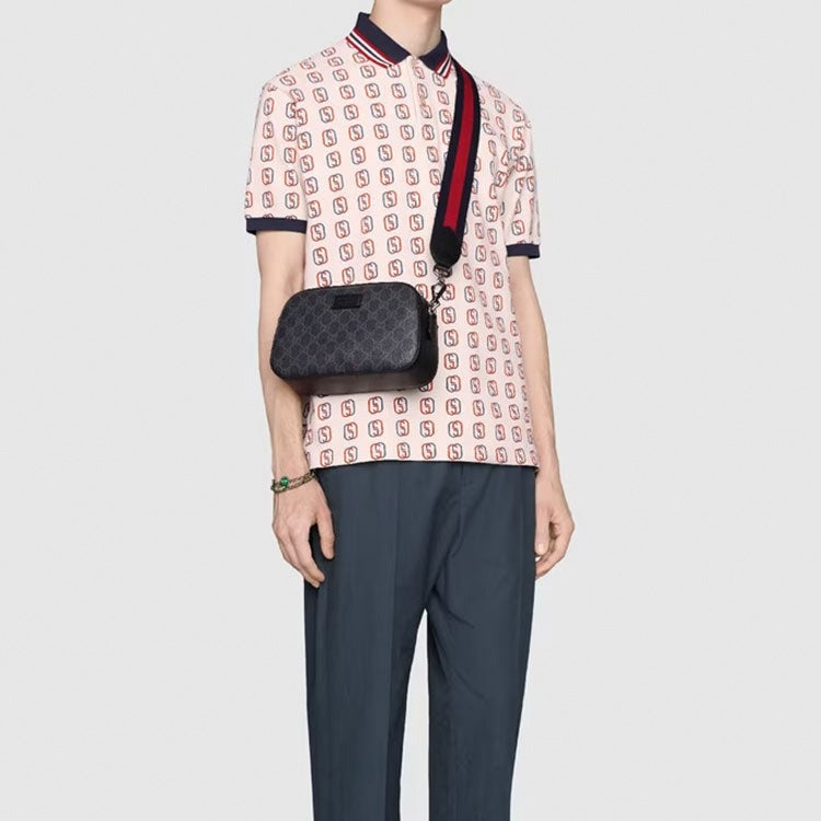 Gucci Black Canvas Crossbody Bag - image 10