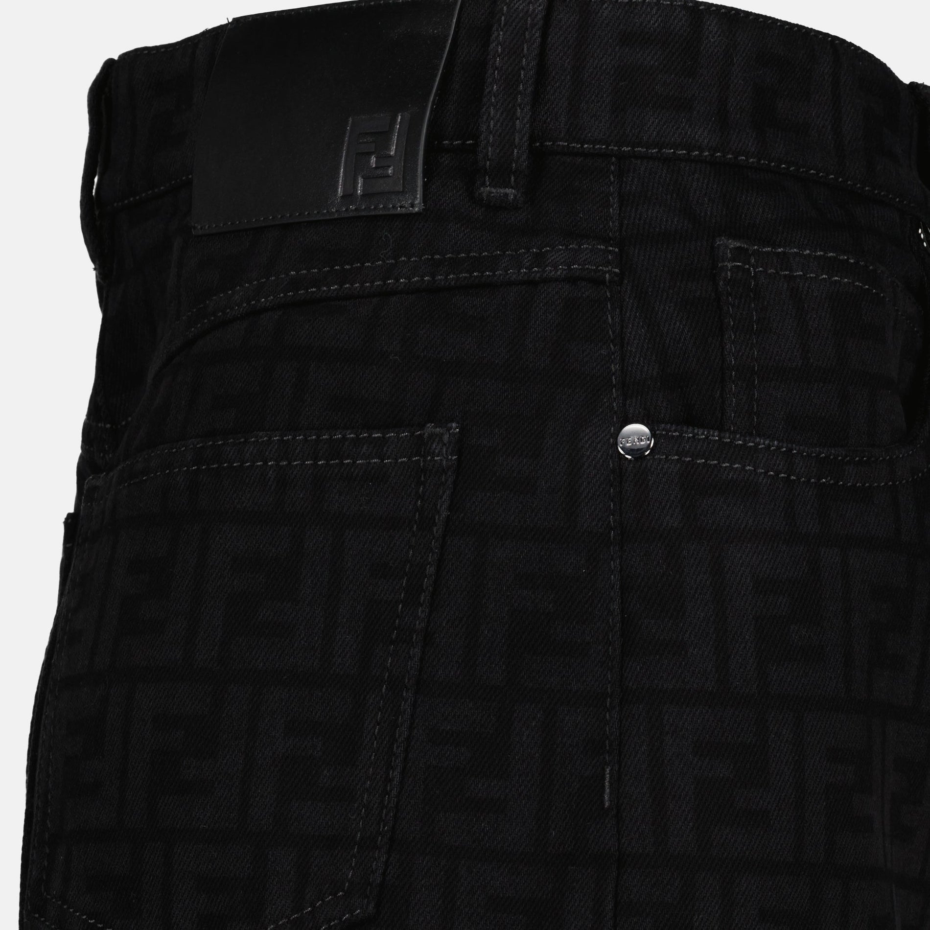 Fendi FF Denim Skirt - image 5