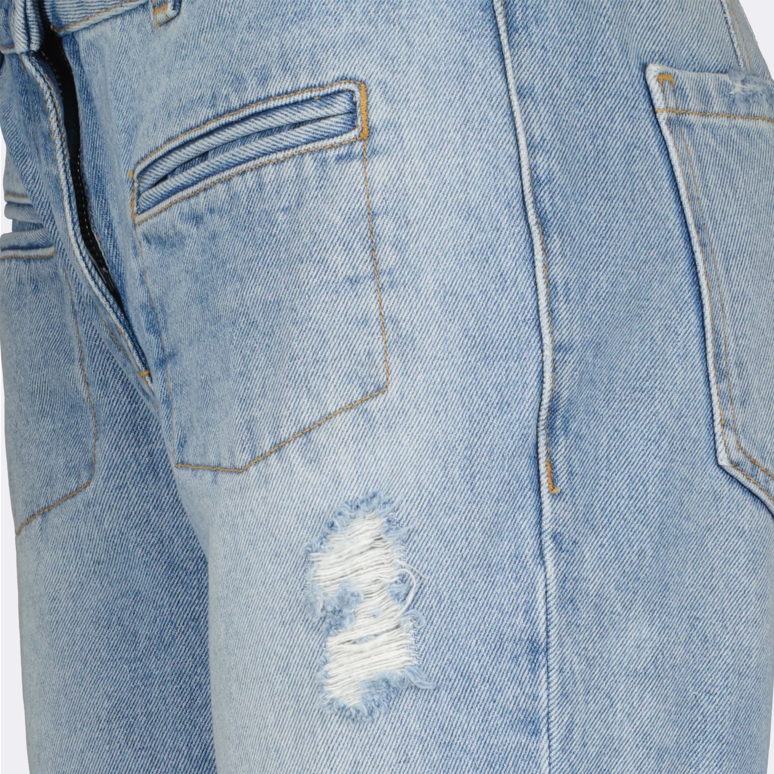 Palm Angels Distressed Flared Denim Jeans - image 5