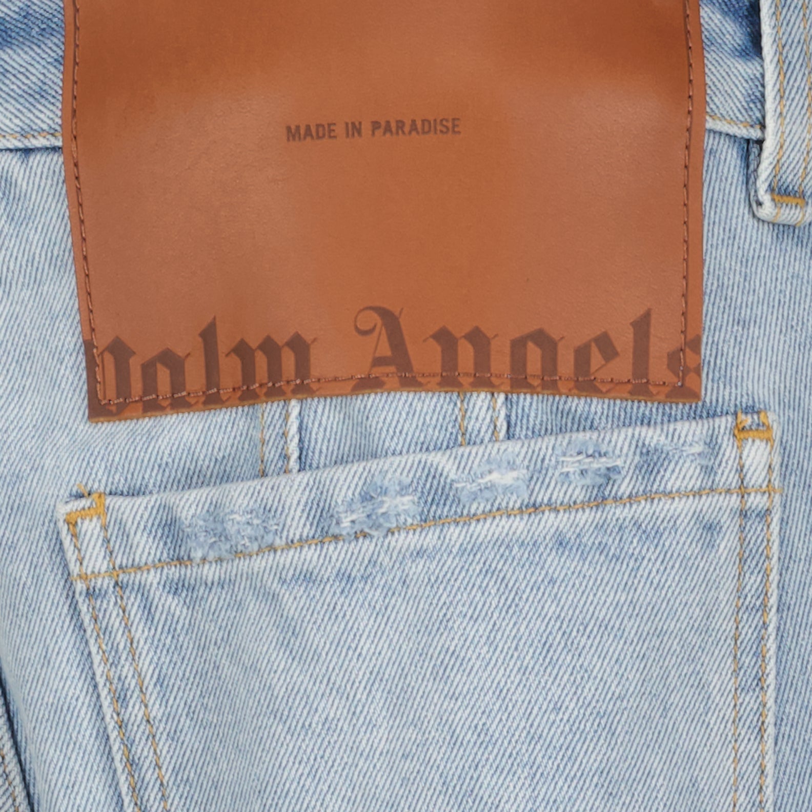 Palm Angels Distressed Flared Denim Jeans - image 8