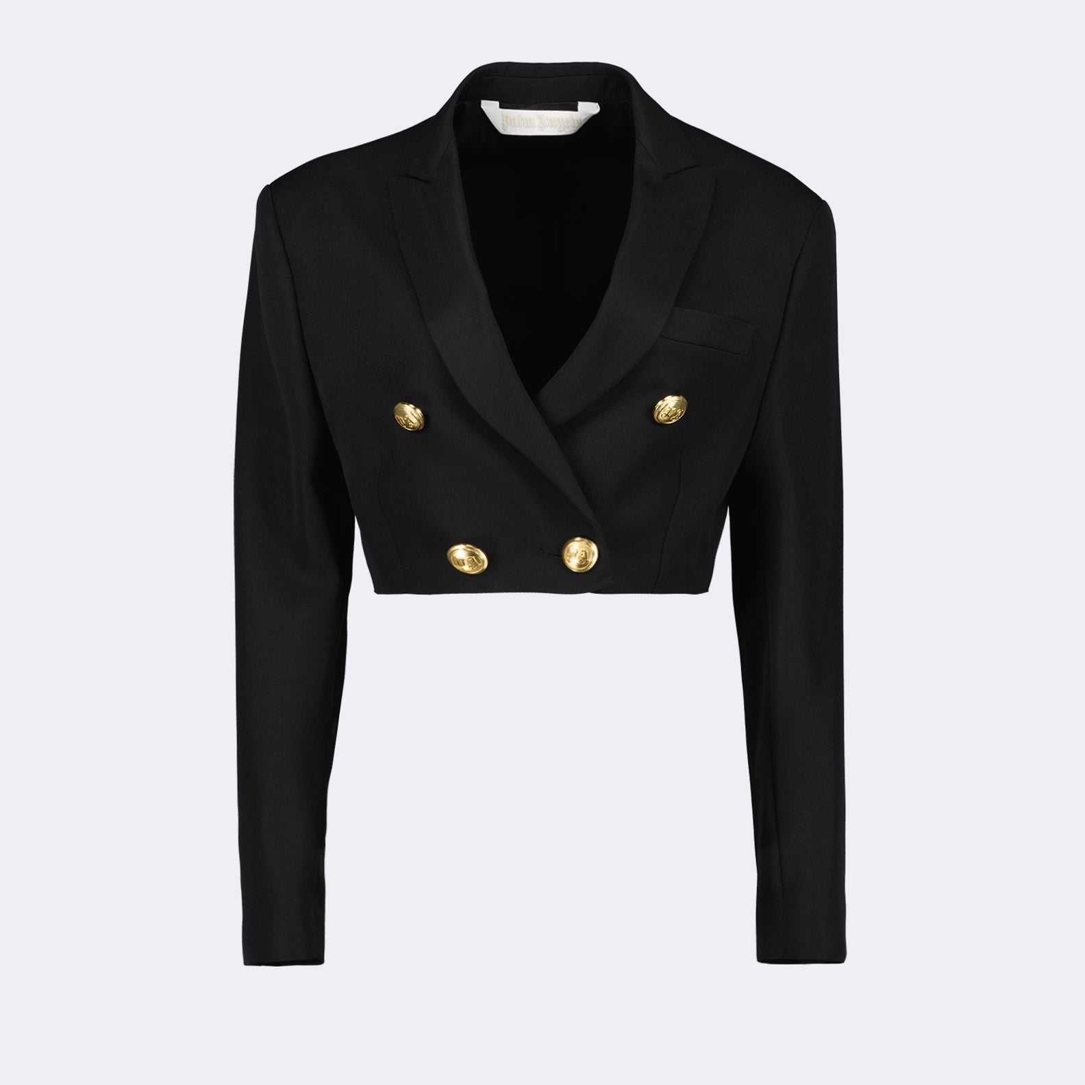 Palm Angels Cropped Double-Breasted Blazer