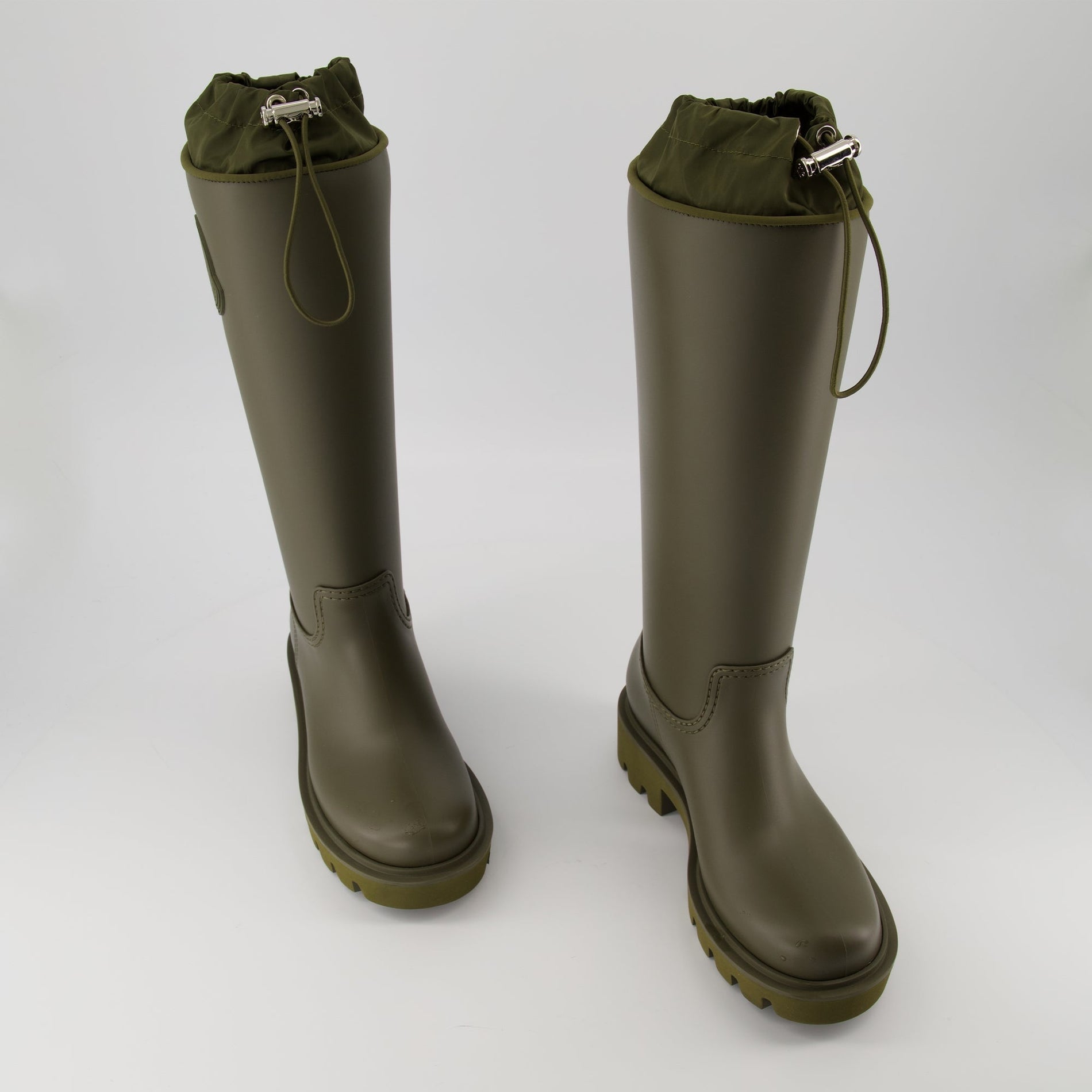 Moncler Ginette Tall Rain Boots – Olive Green - image 6