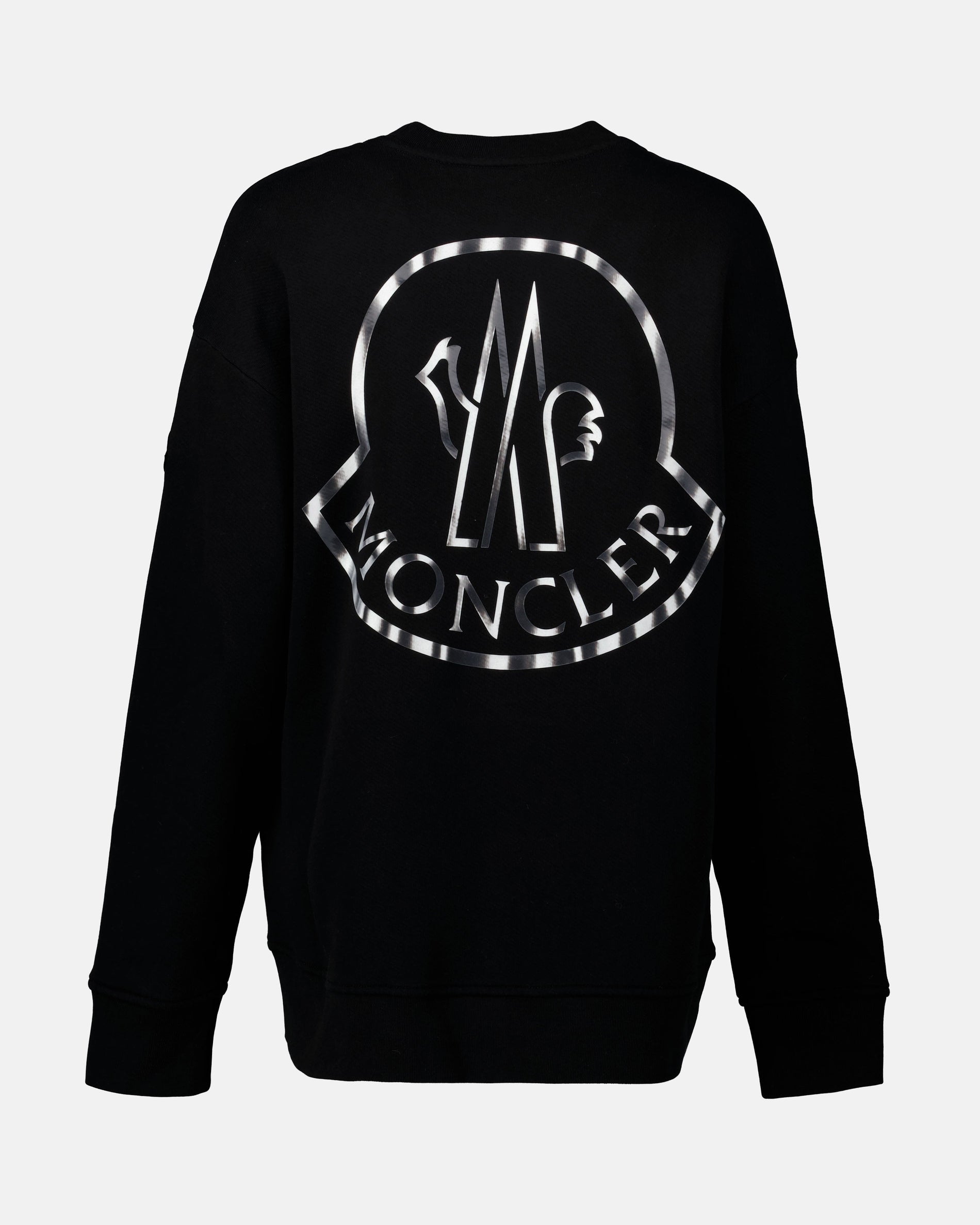 Moncler Metallic Logo Sweatshirt – Black - image 2
