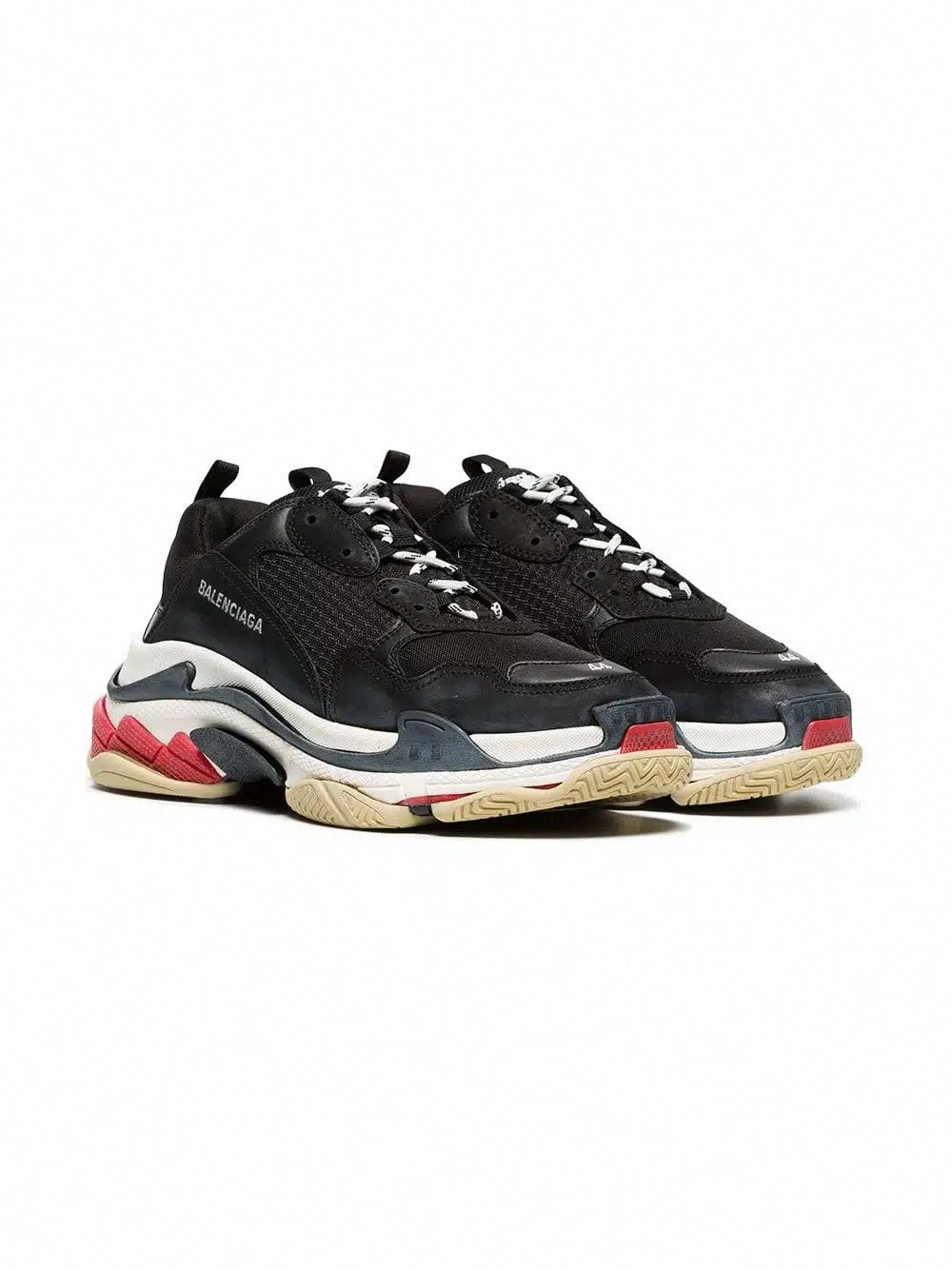 Balenciaga Black Triple S Leather Sneakers - image 3