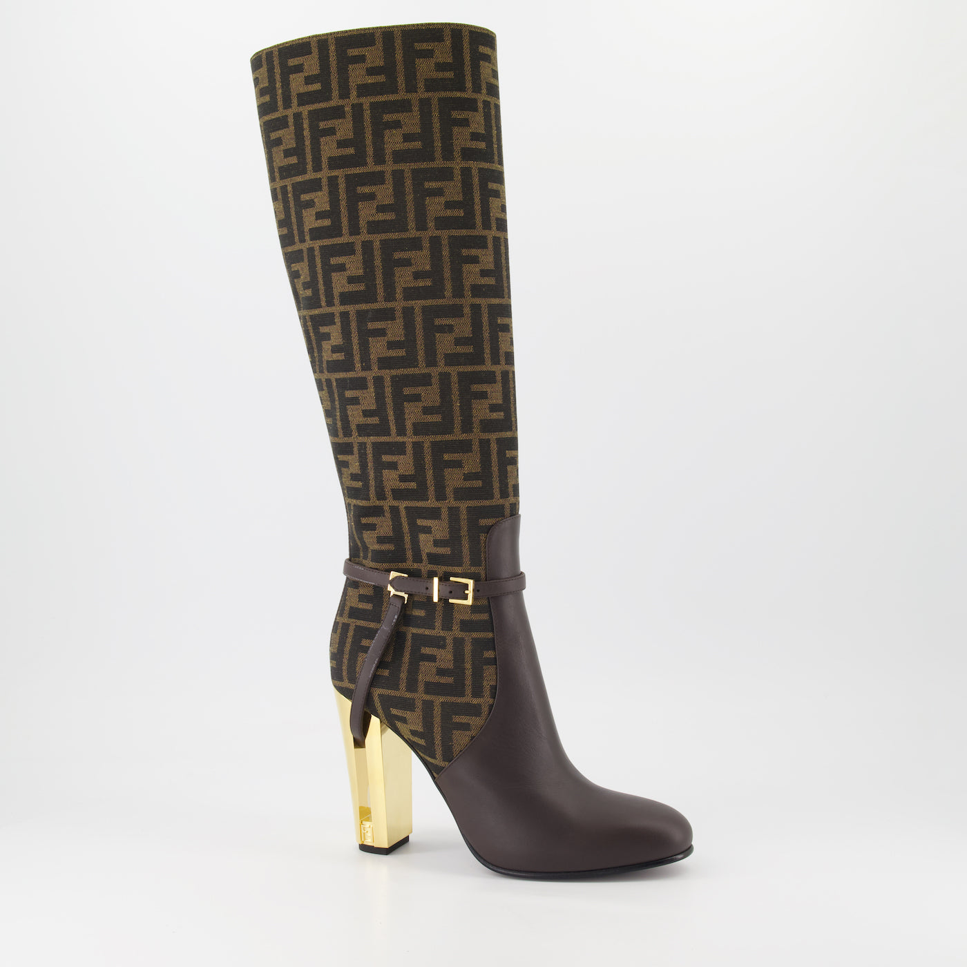 Fendi Monogram Knee-High Boots - image 2