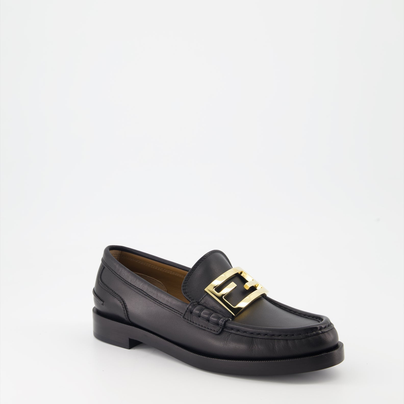 Fendi Black Leather Loafers - image 2
