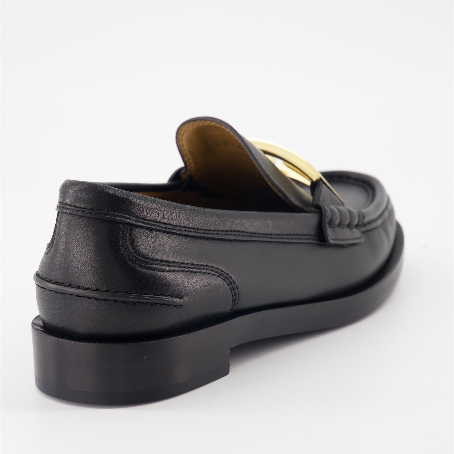 Fendi Black Leather Loafers - image 4