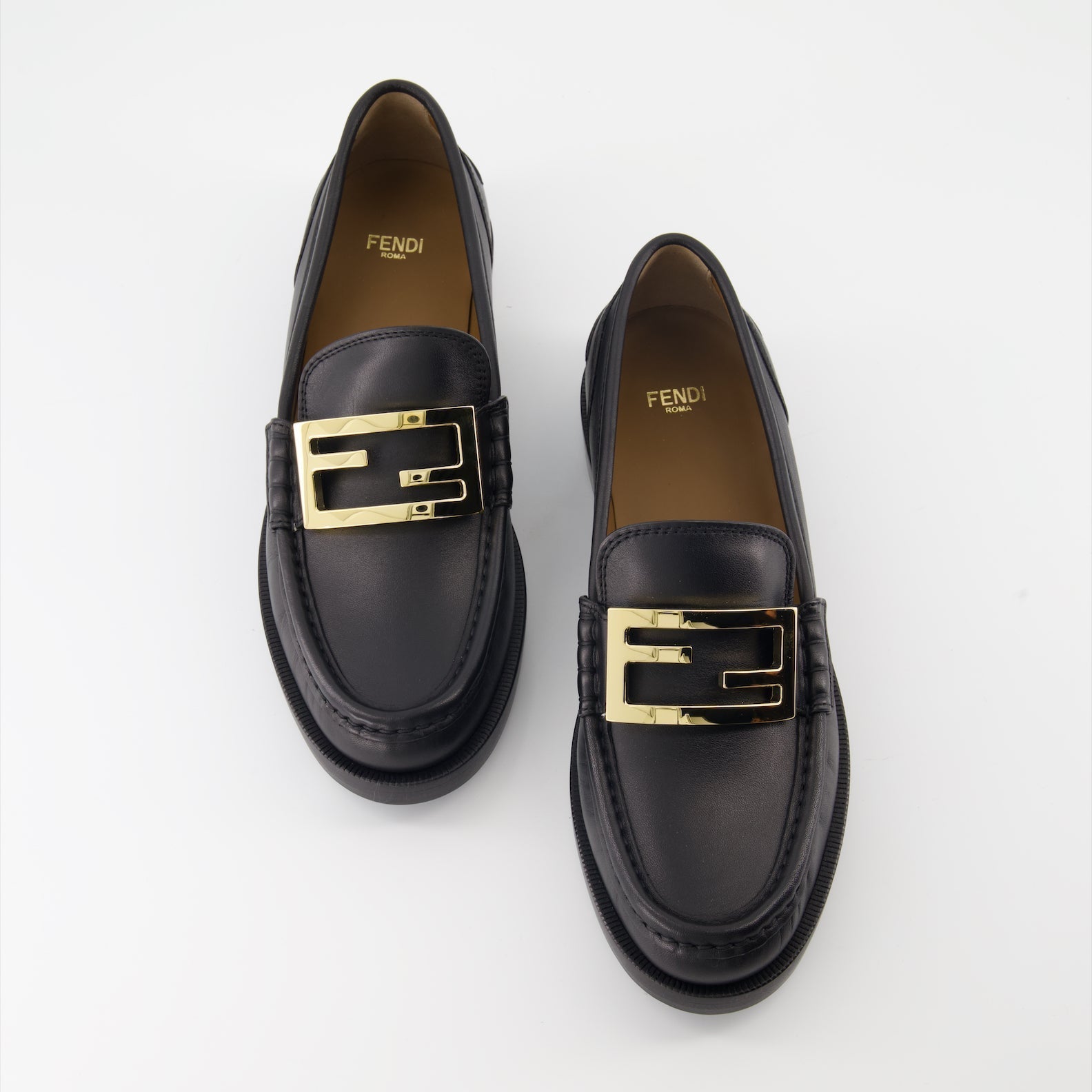 Fendi Black Leather Loafers - image 6