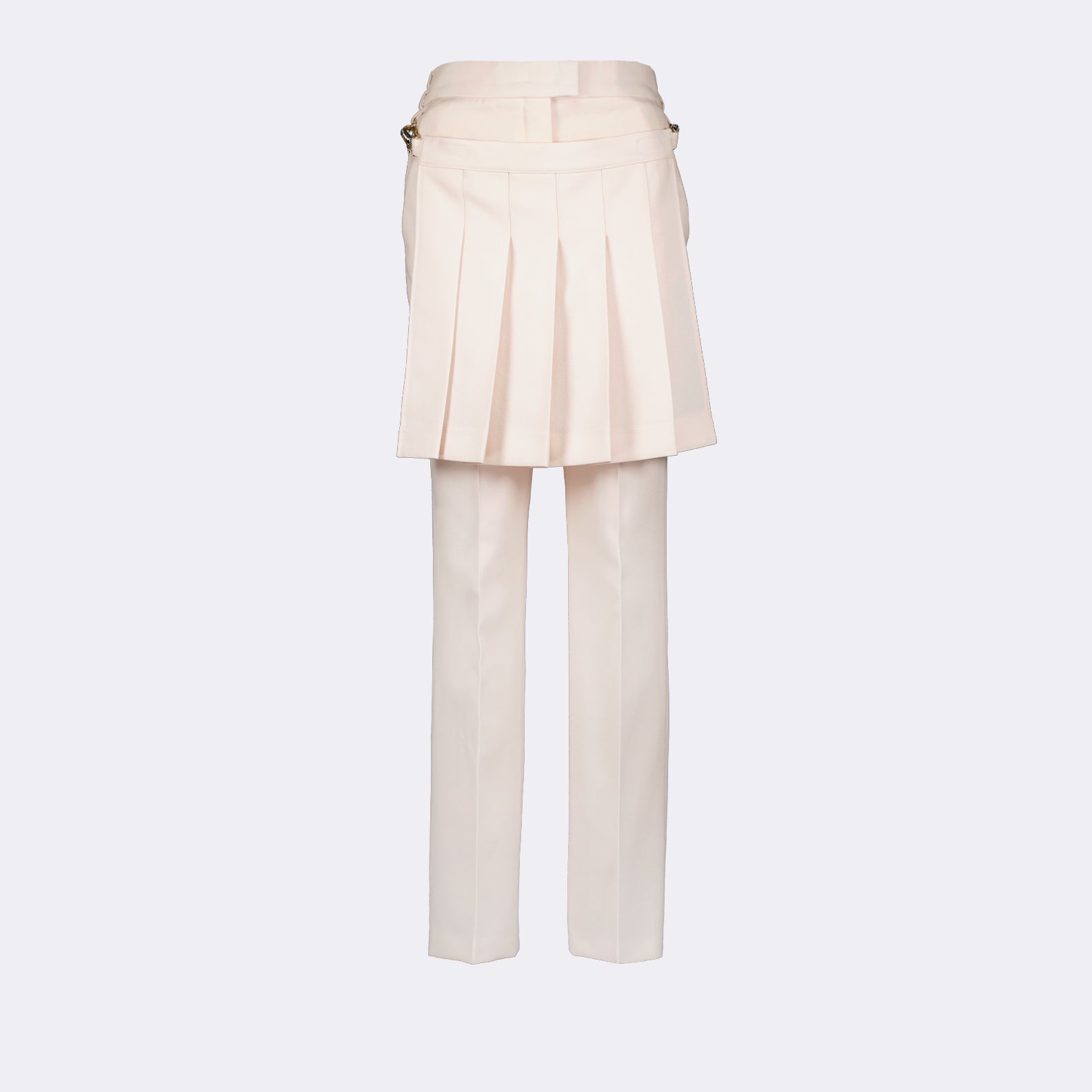 Fendi Layered Pleated Mini Skirt Trousers
