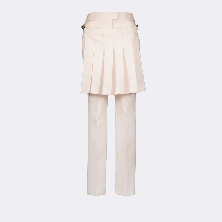 Fendi Layered Pleated Mini Skirt Trousers
