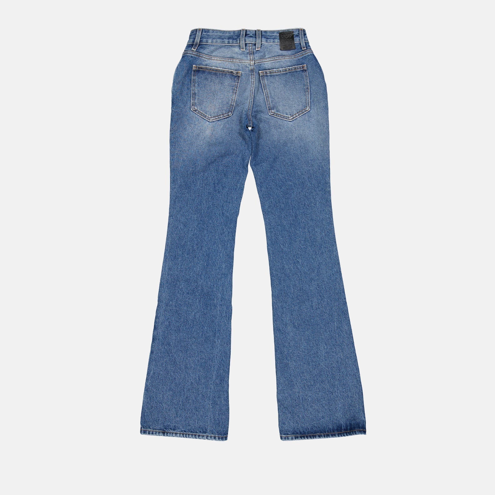 Off-White Vintage-Wash Flared Denim Jeans - image 4