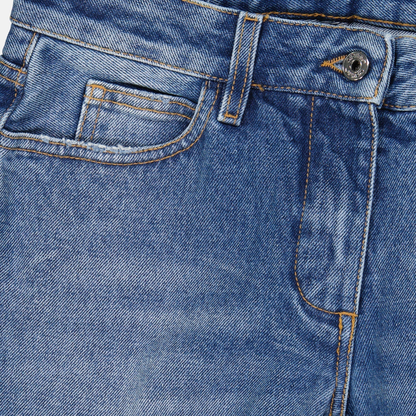 Off-White Vintage-Wash Flared Denim Jeans - image 5