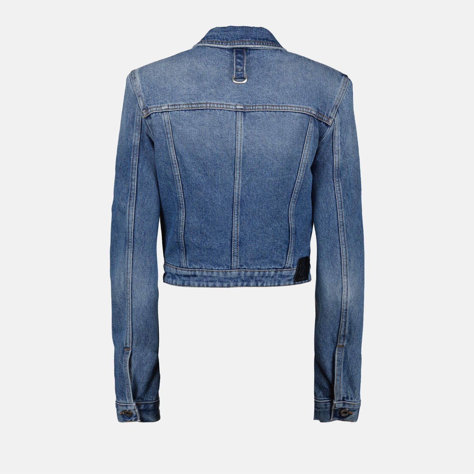 Off-White Harness-Detail Cropped Denim Jacket - image 2