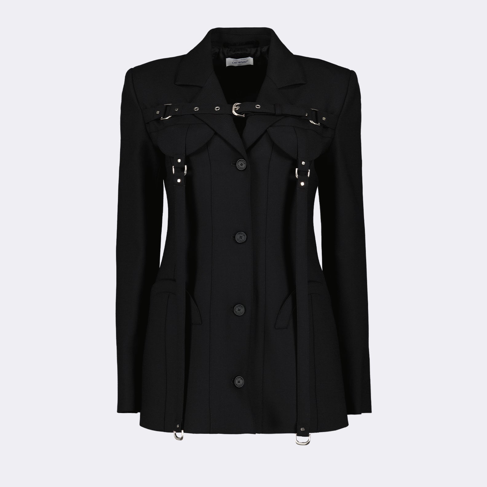 Off-White Harness-Detail Tailored Blazer Dress