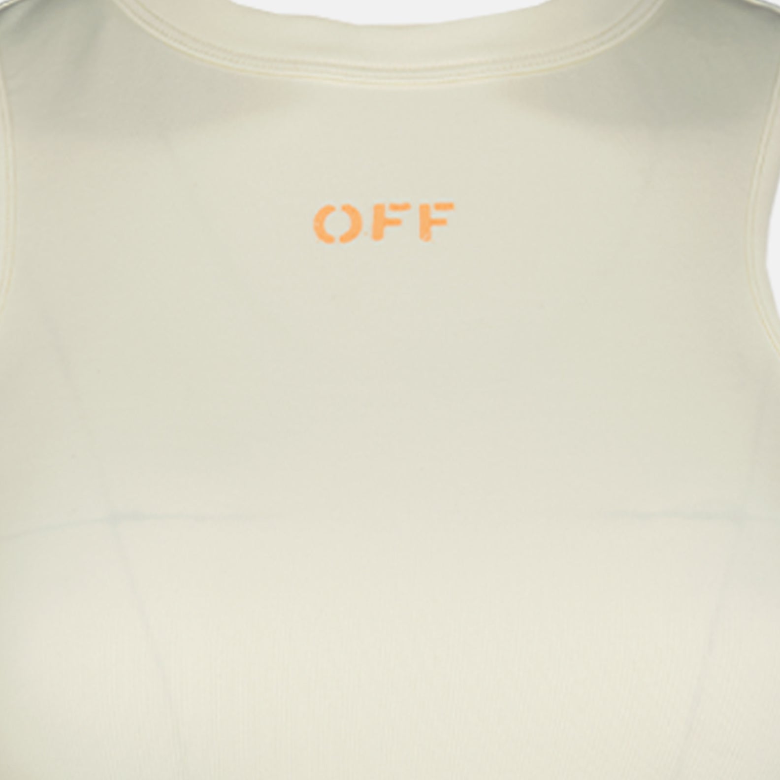 Off-White Sleeveless Logo Bodycon Mini Dress - image 5