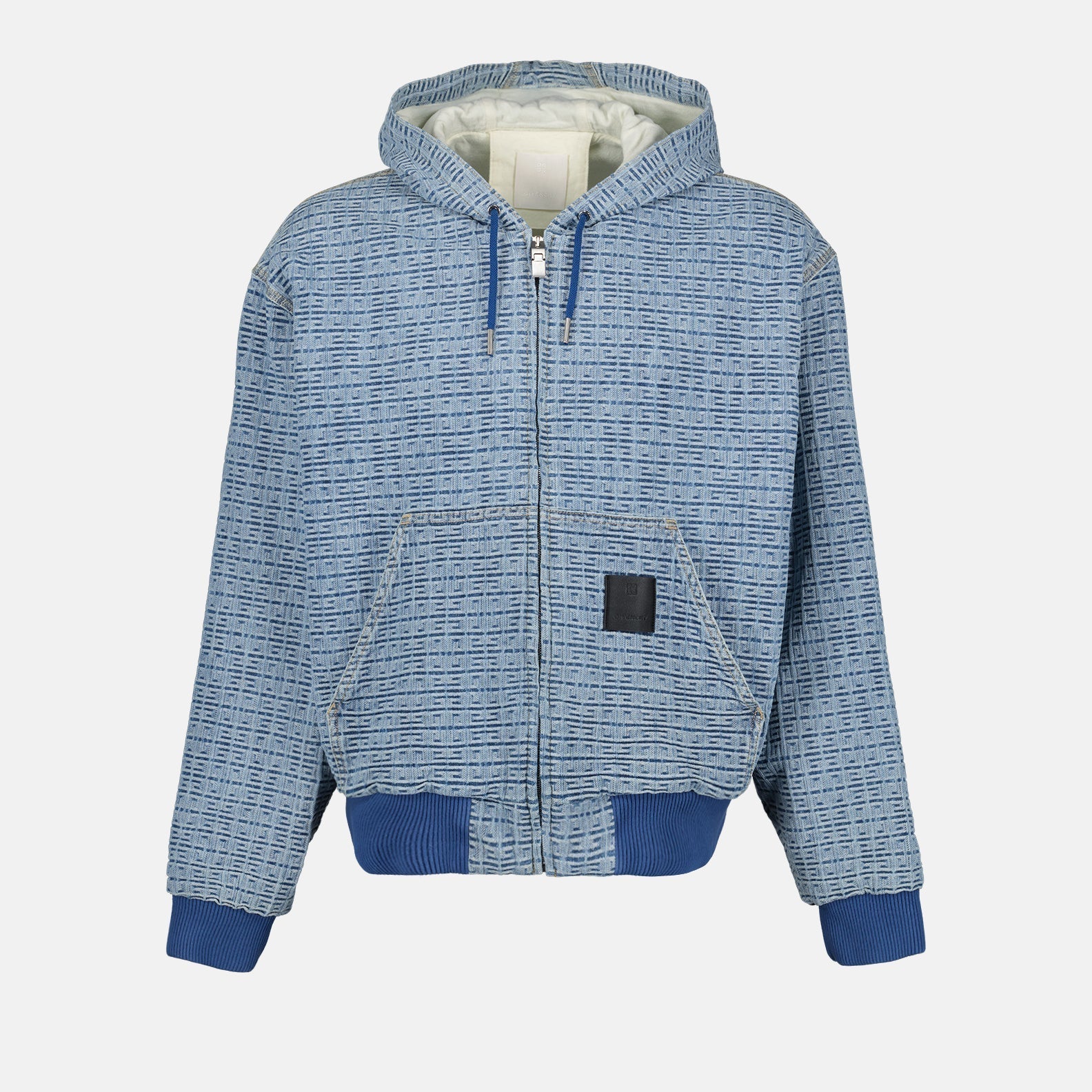 Givenchy 4G Denim Zip-Up Sweatshirt