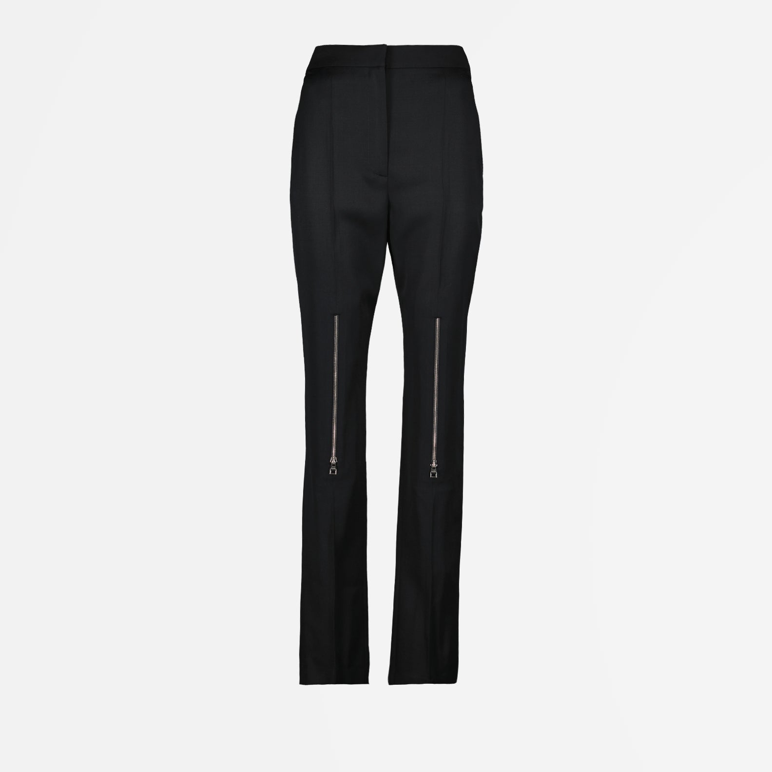 Alexander McQueen Black Zip-Detail Trousers