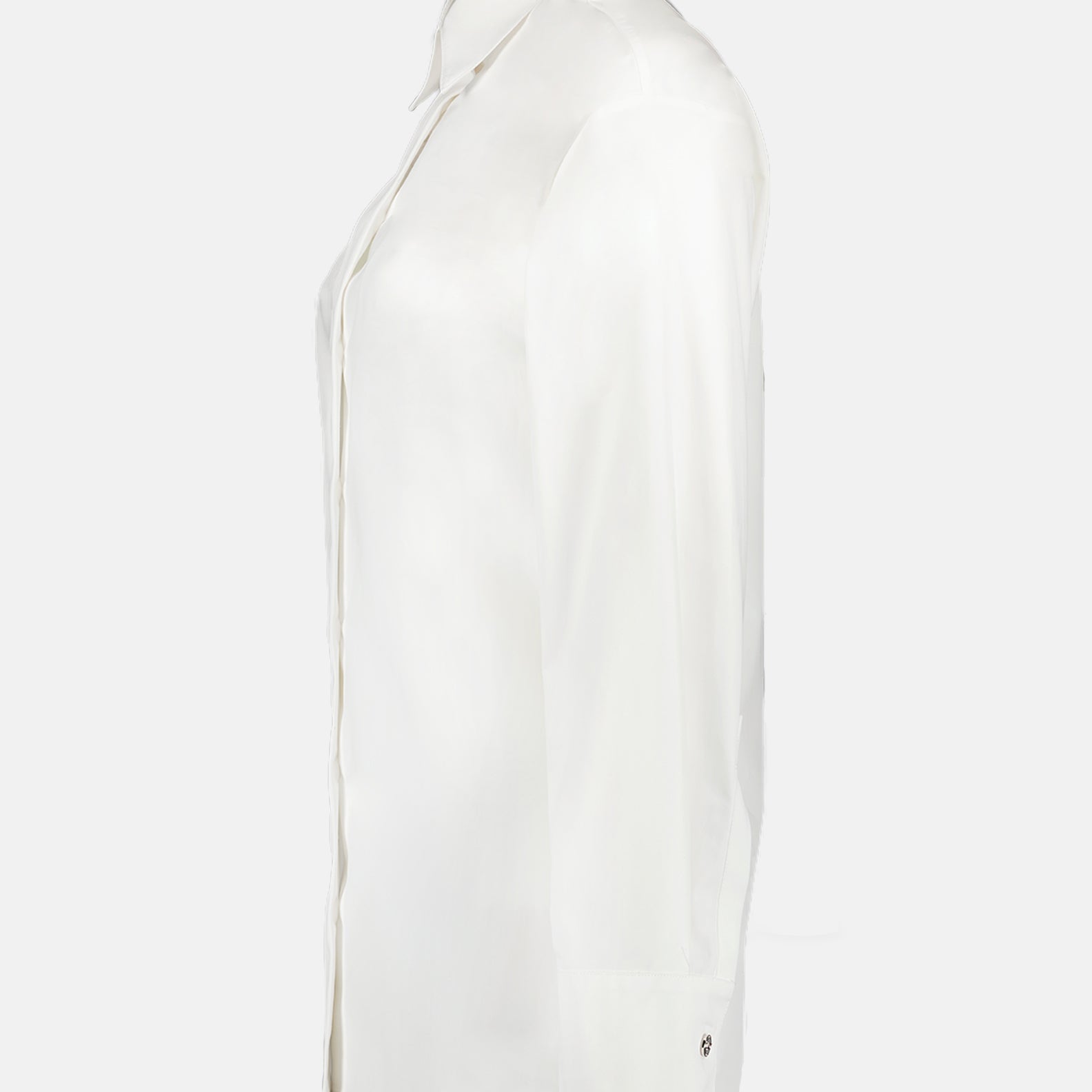 Versace White Silk Button-Up Shirt - image 3
