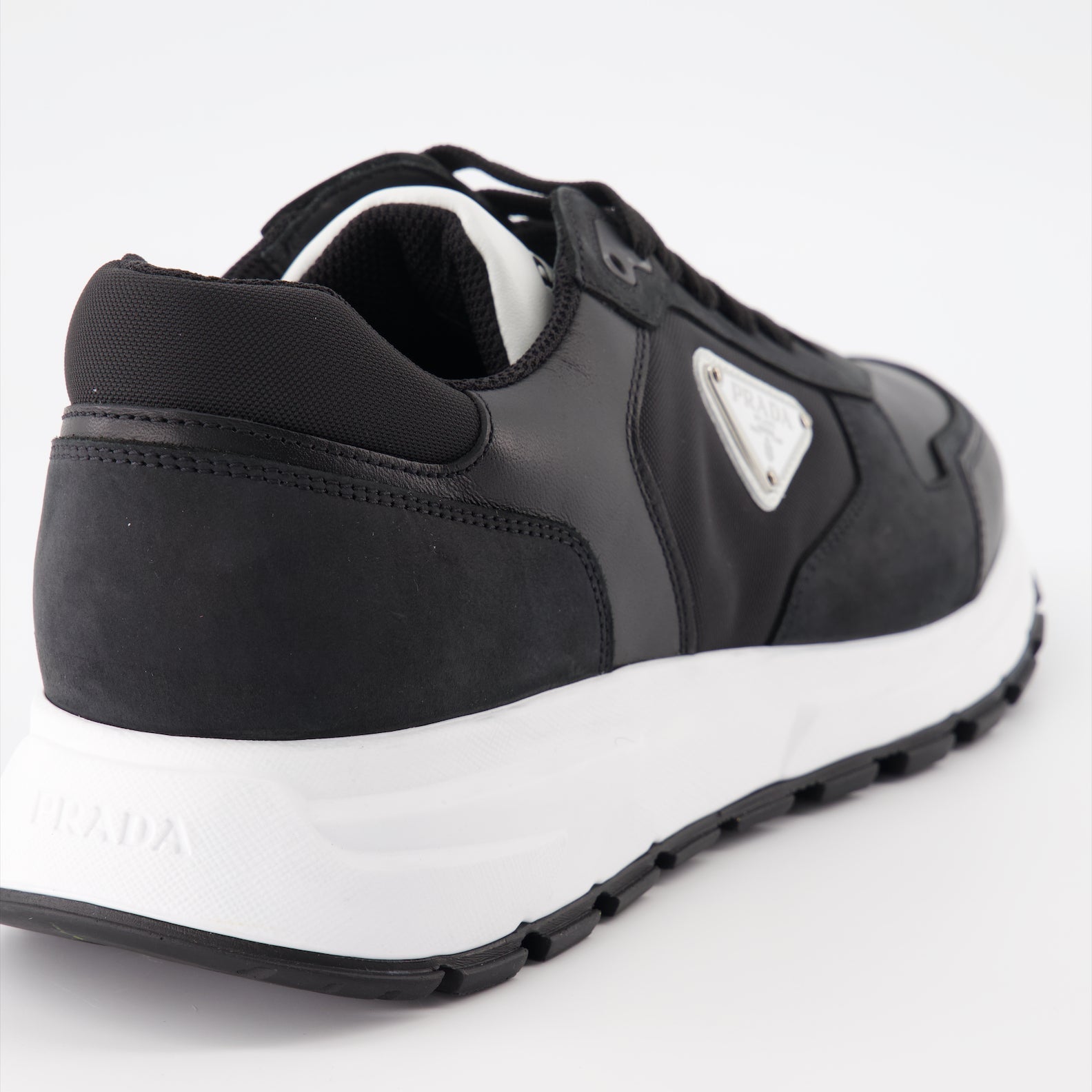 Prada Leather and Re-Nylon Sneakers - image 4