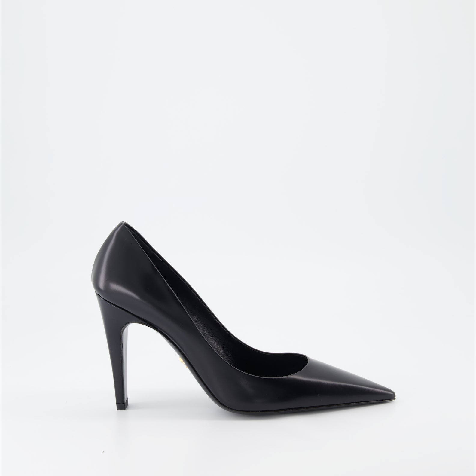Prada Leather Pointed-Toe Pumps