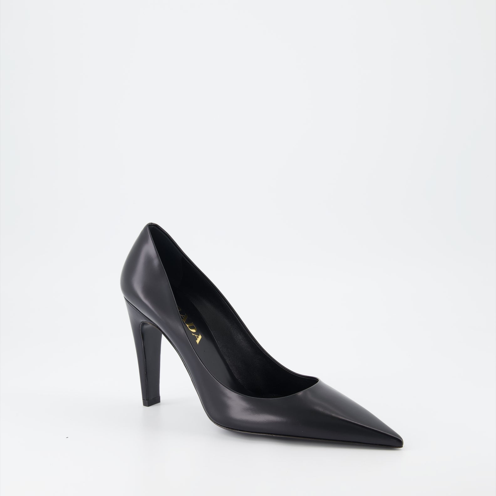 Prada Leather Pointed-Toe Pumps - image 2