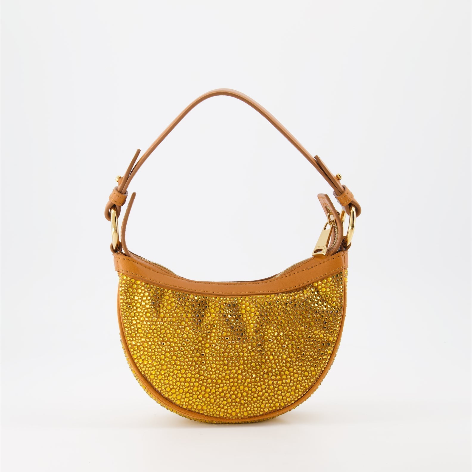 Versace Crystal Embellished Mini Hobo Bag - image 2