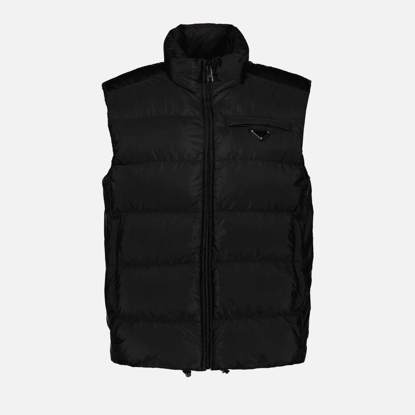 Prada Sleeveless down jacket in Re-Nylon
