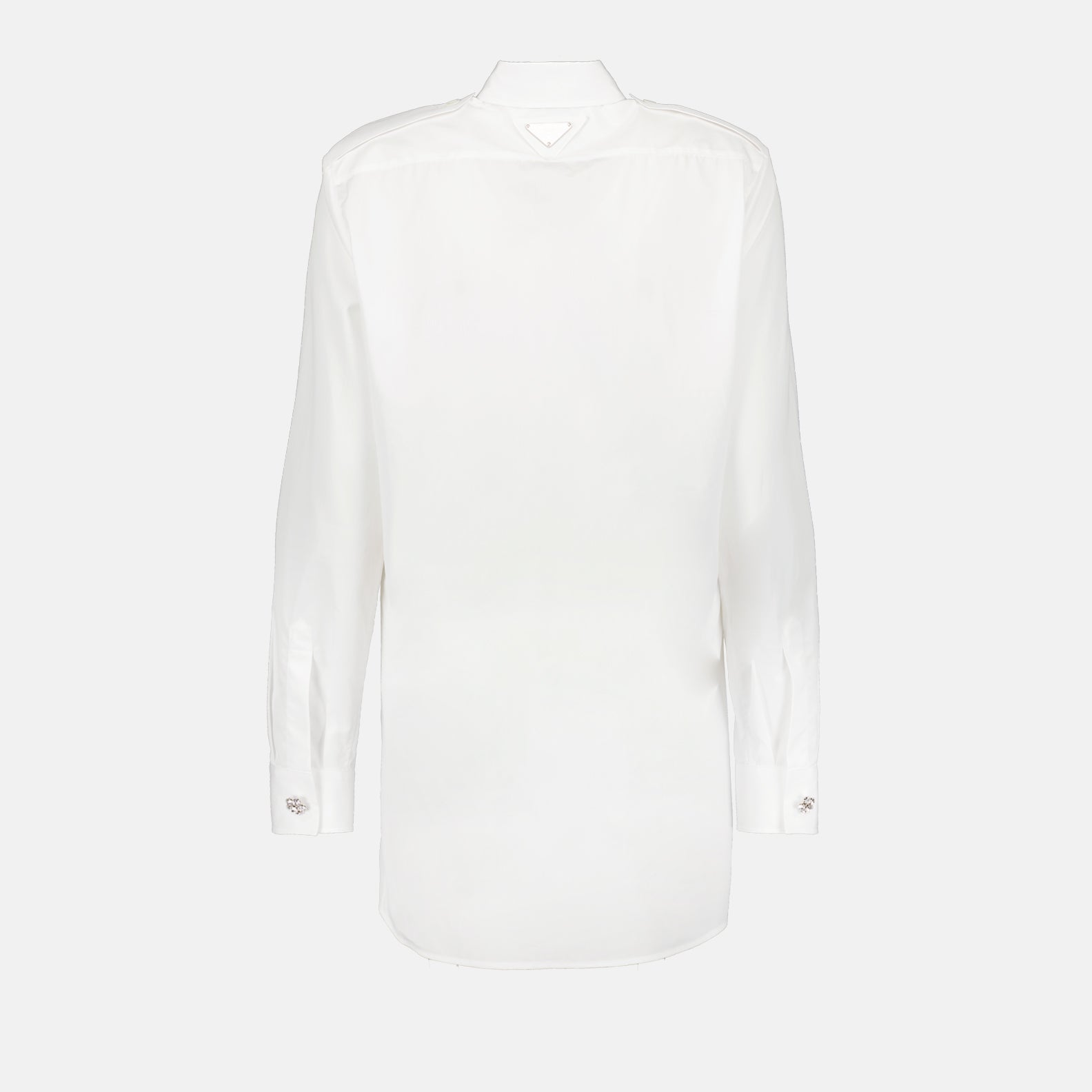 Prada White Utility Silk Shirt - image 4