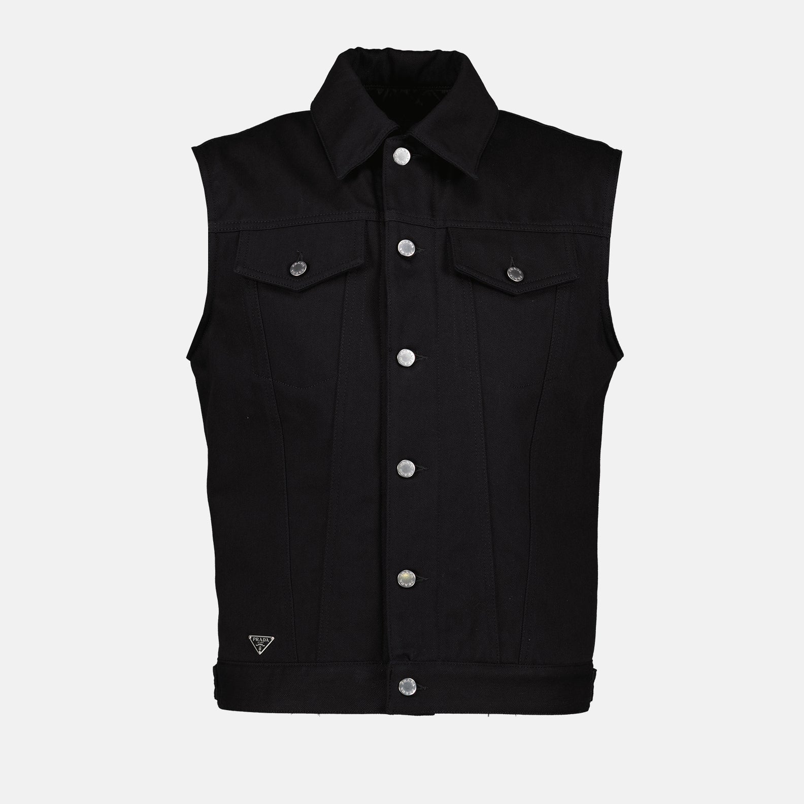 Prada Sleeveless Denim Jacket