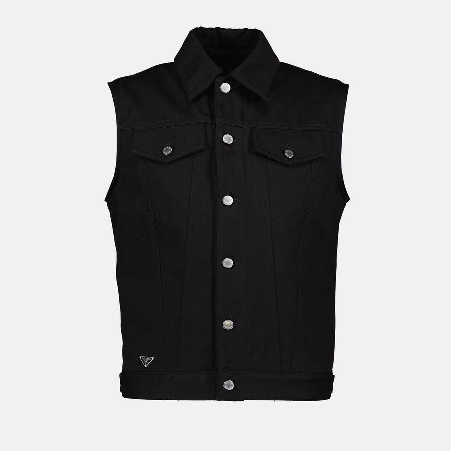 Prada Sleeveless Denim Jacket