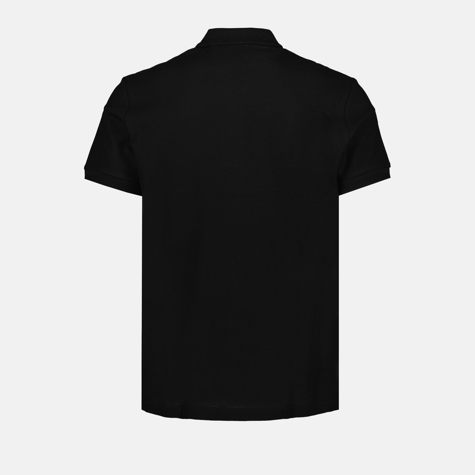 Burberry Black Polo with Check Placket Detail - image 4