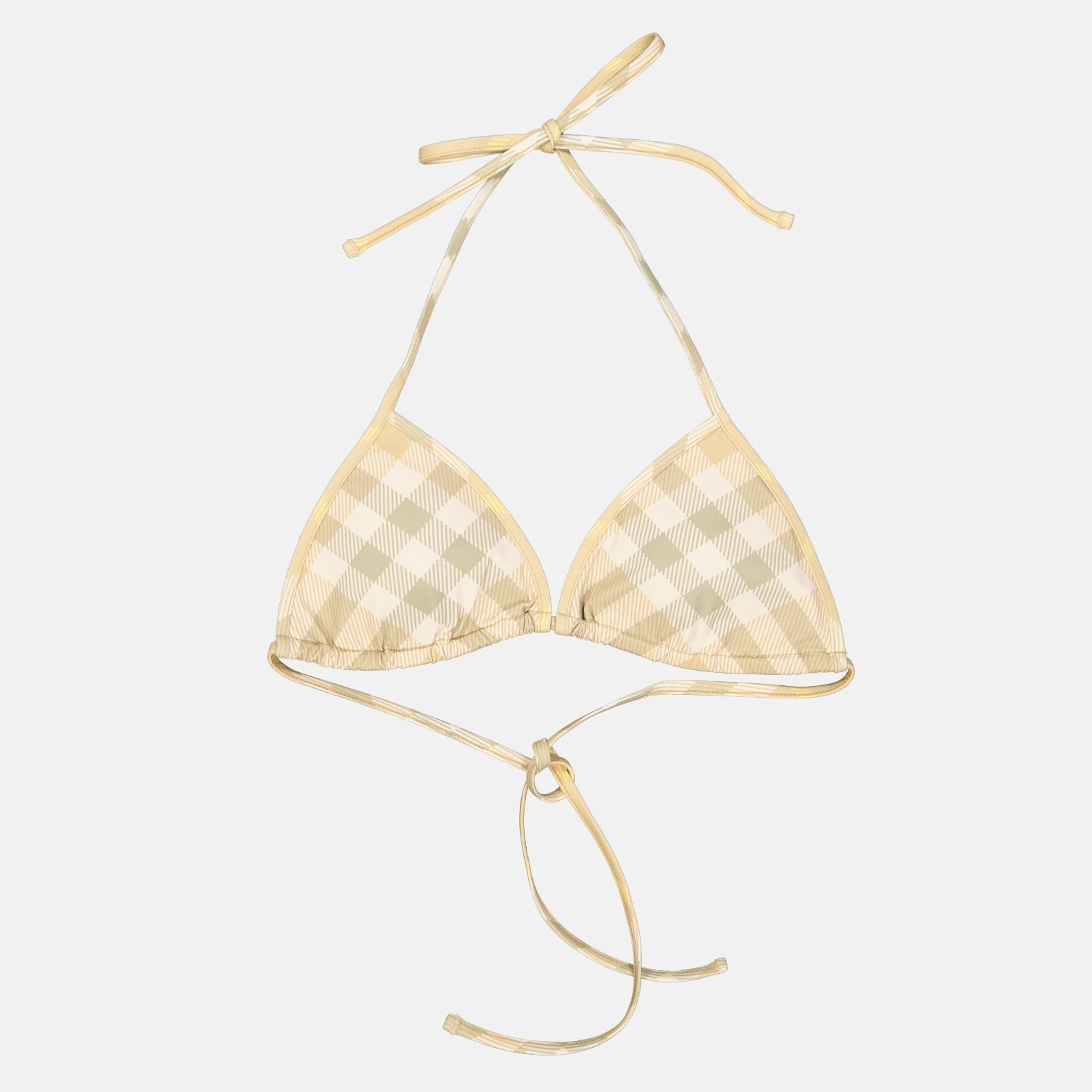 Burberry Checked Bikini Top