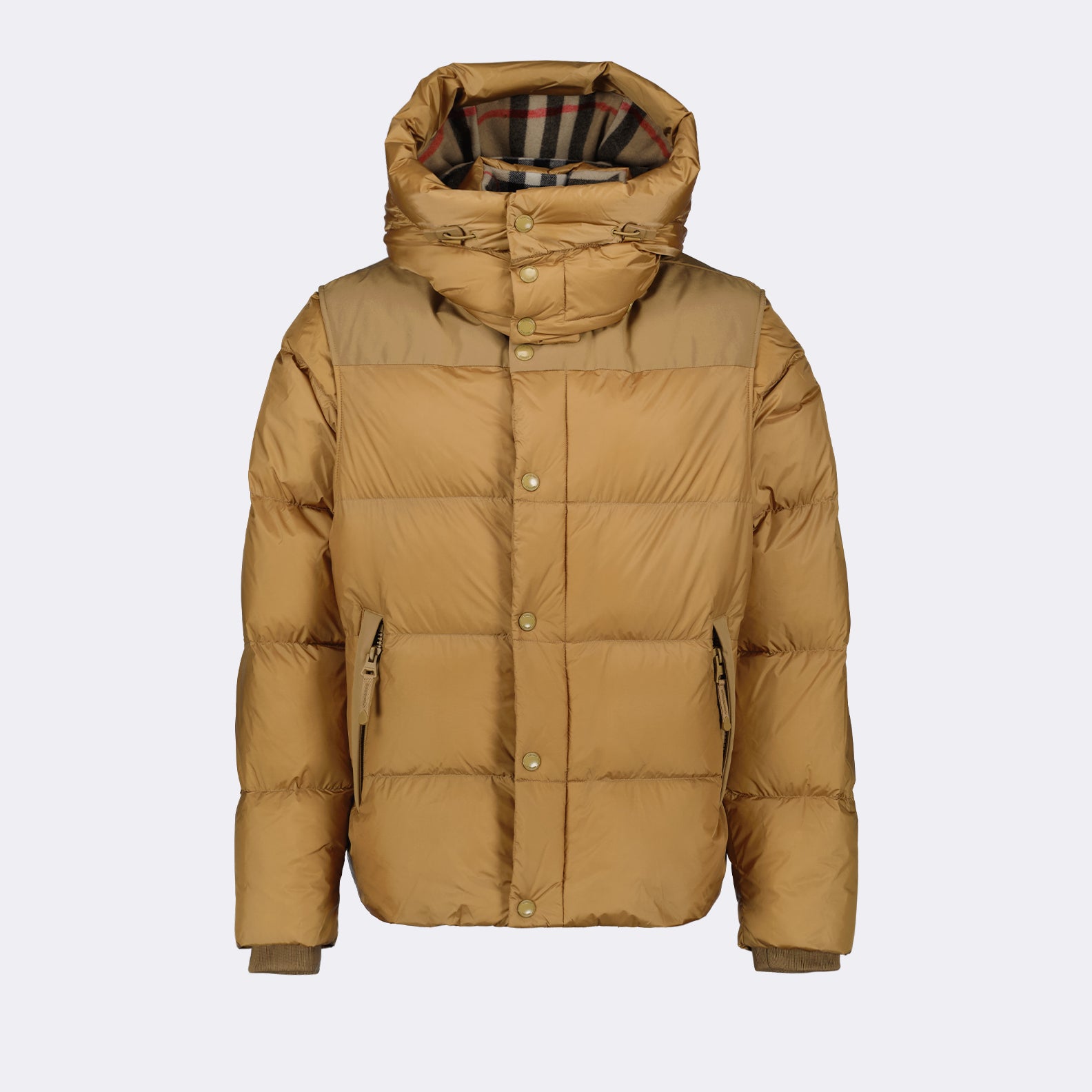 Burberry Puffer Jacket with Removable Sleeves