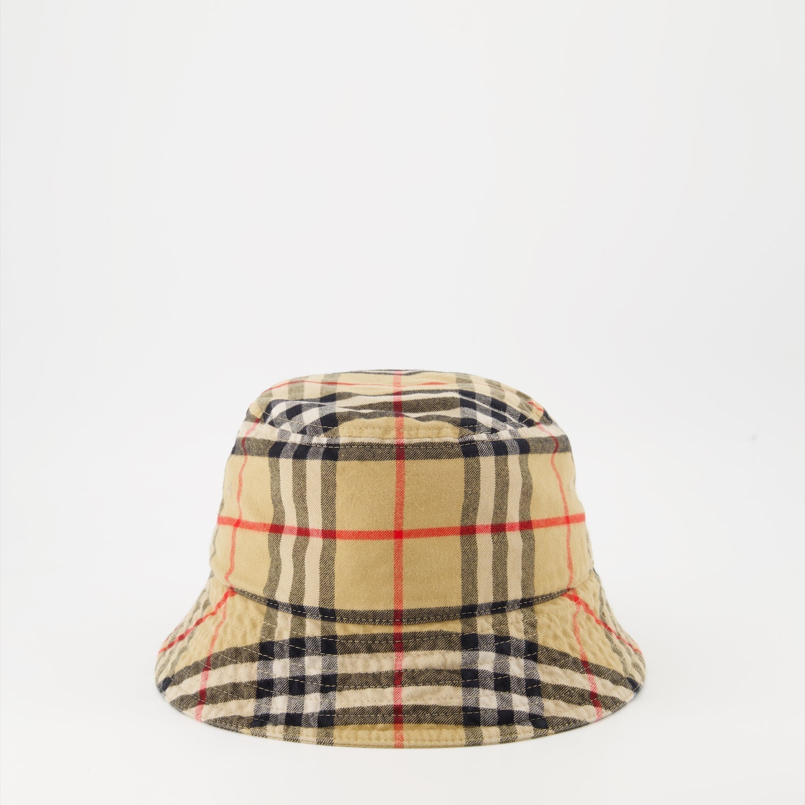Burberry Vintage Check Bucket Hat – Beige