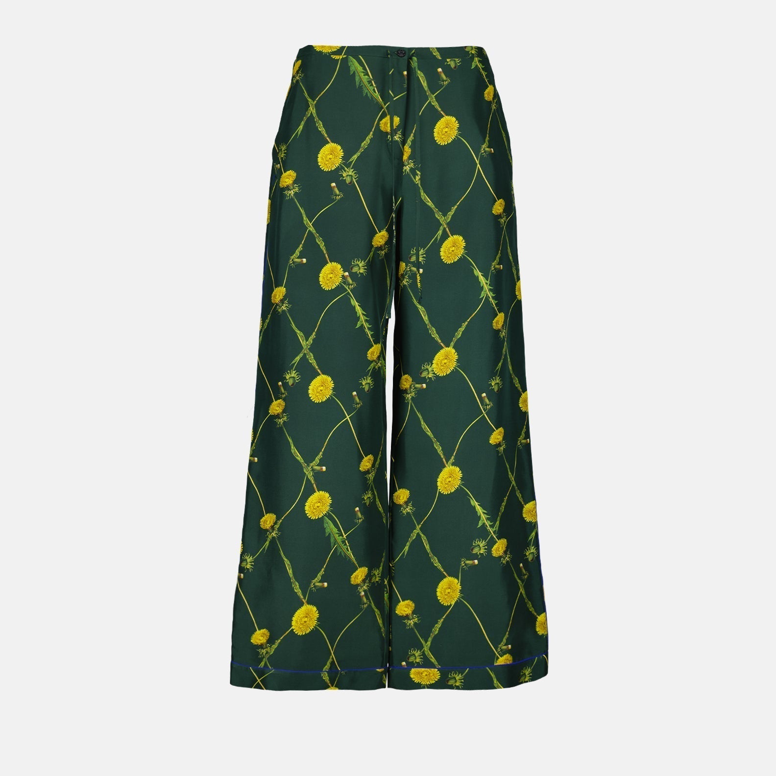 Burberry Floral Print Wide-Leg Trousers