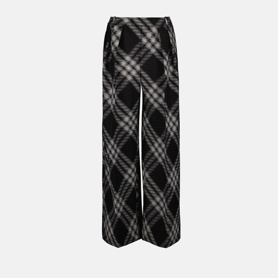 Burberry Print Wide-Leg Trousers