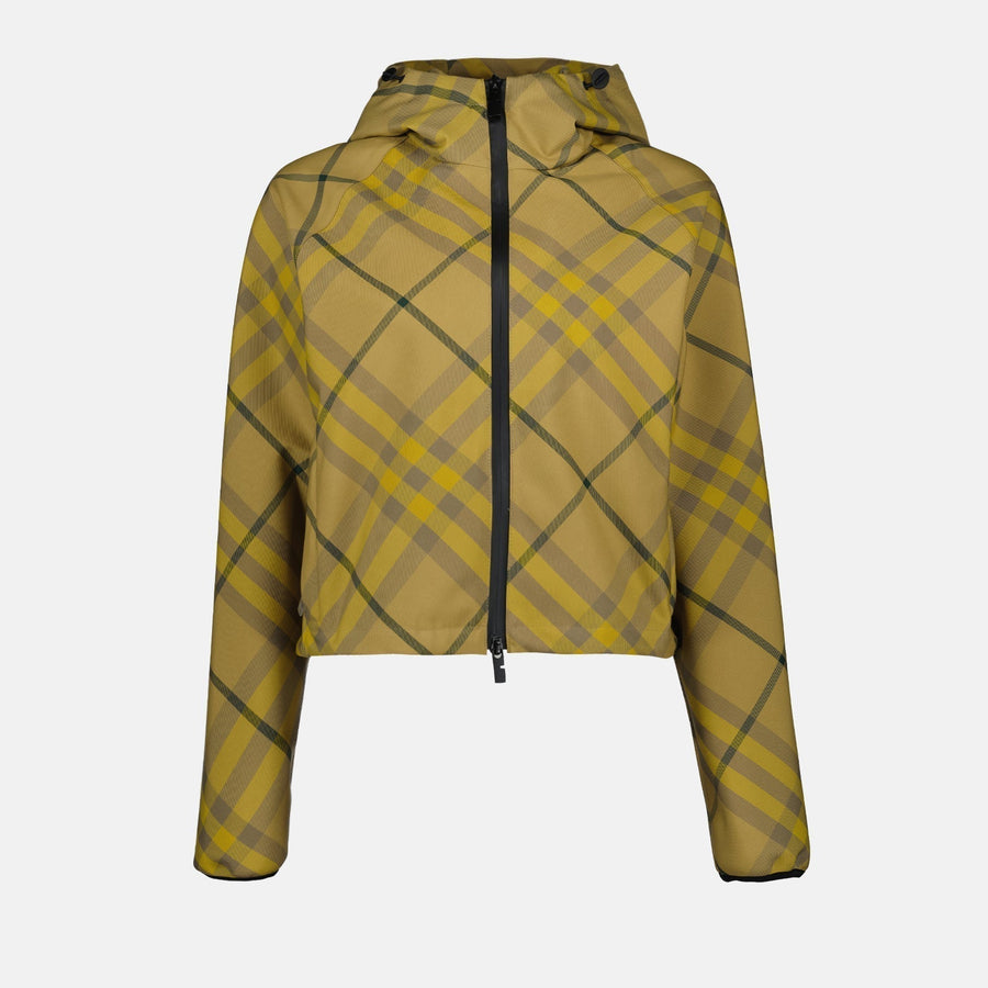 Burberry Check Hooded Zip Jacket