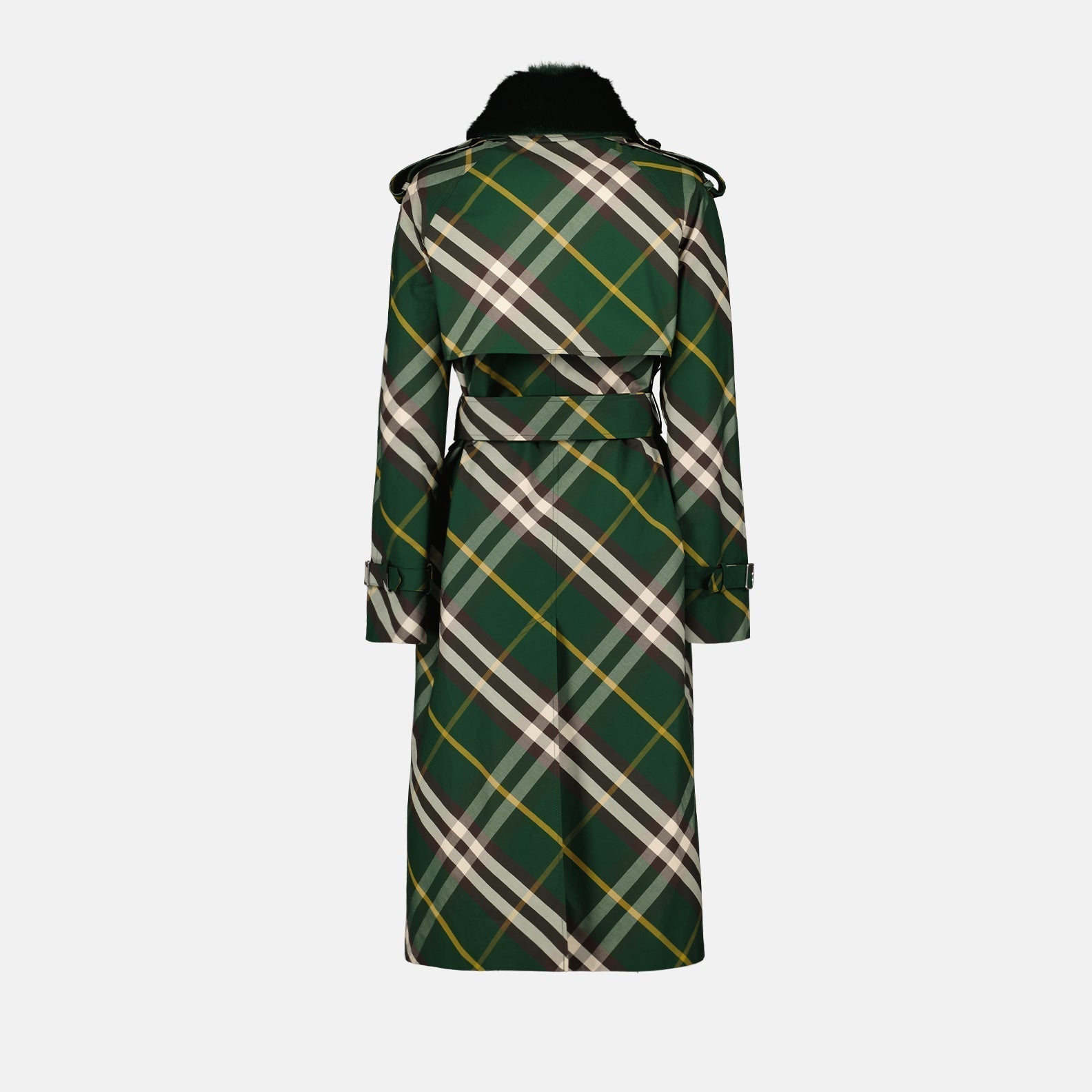Burberry Checked Trench Coat - image 4