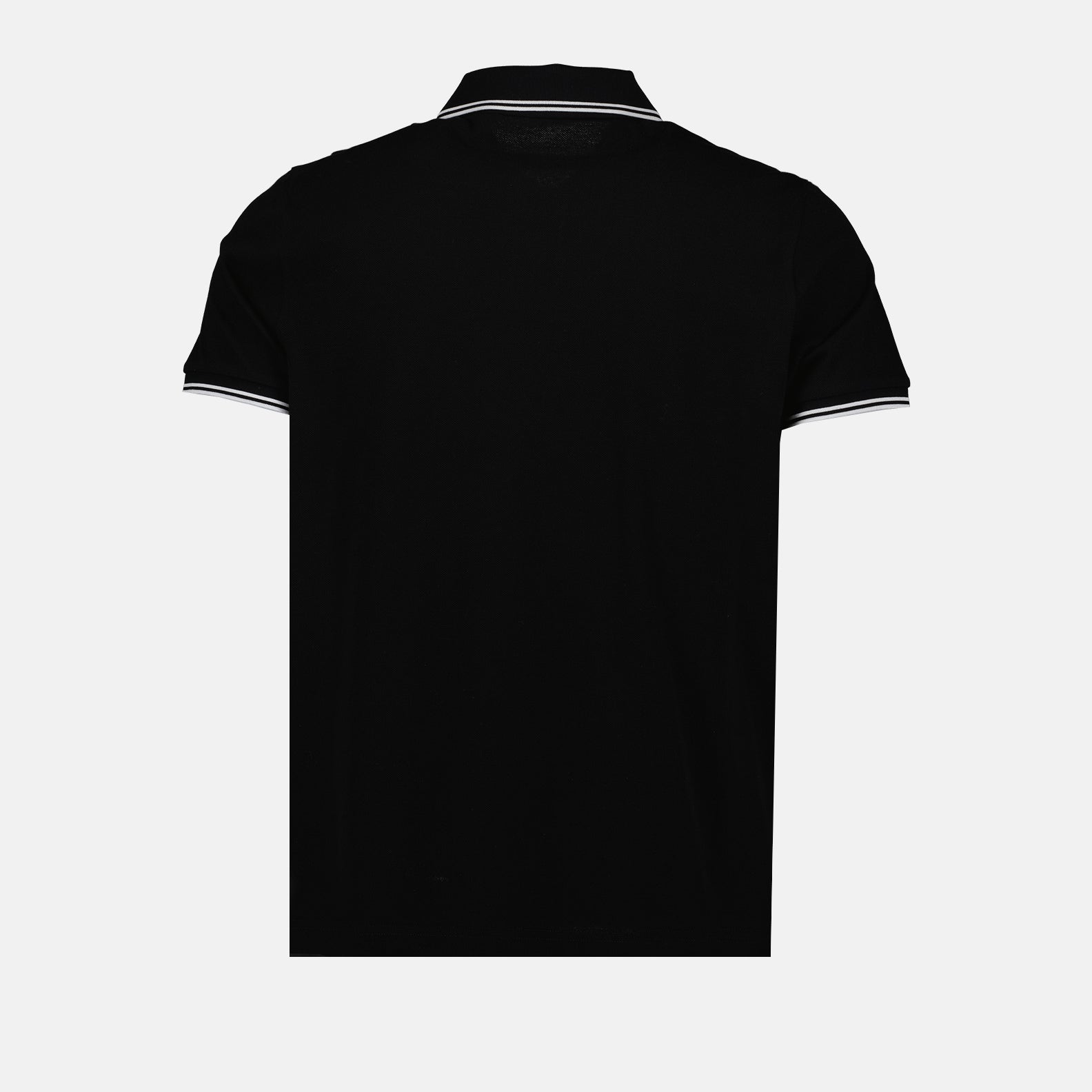 Moncler Moncler Black Polo Shirt with Signature Contrast Trim - image 4
