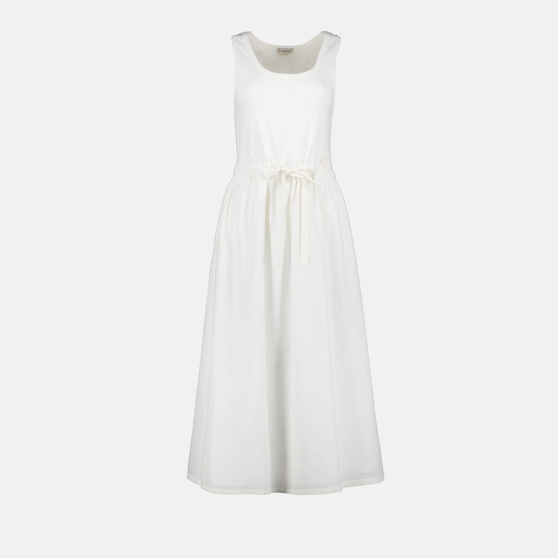 Sleeveless Drawstring Waist Maxi Dress