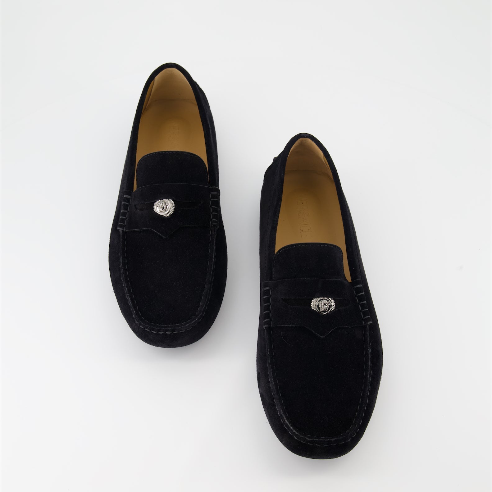 Versace Suede Loafers - image 6