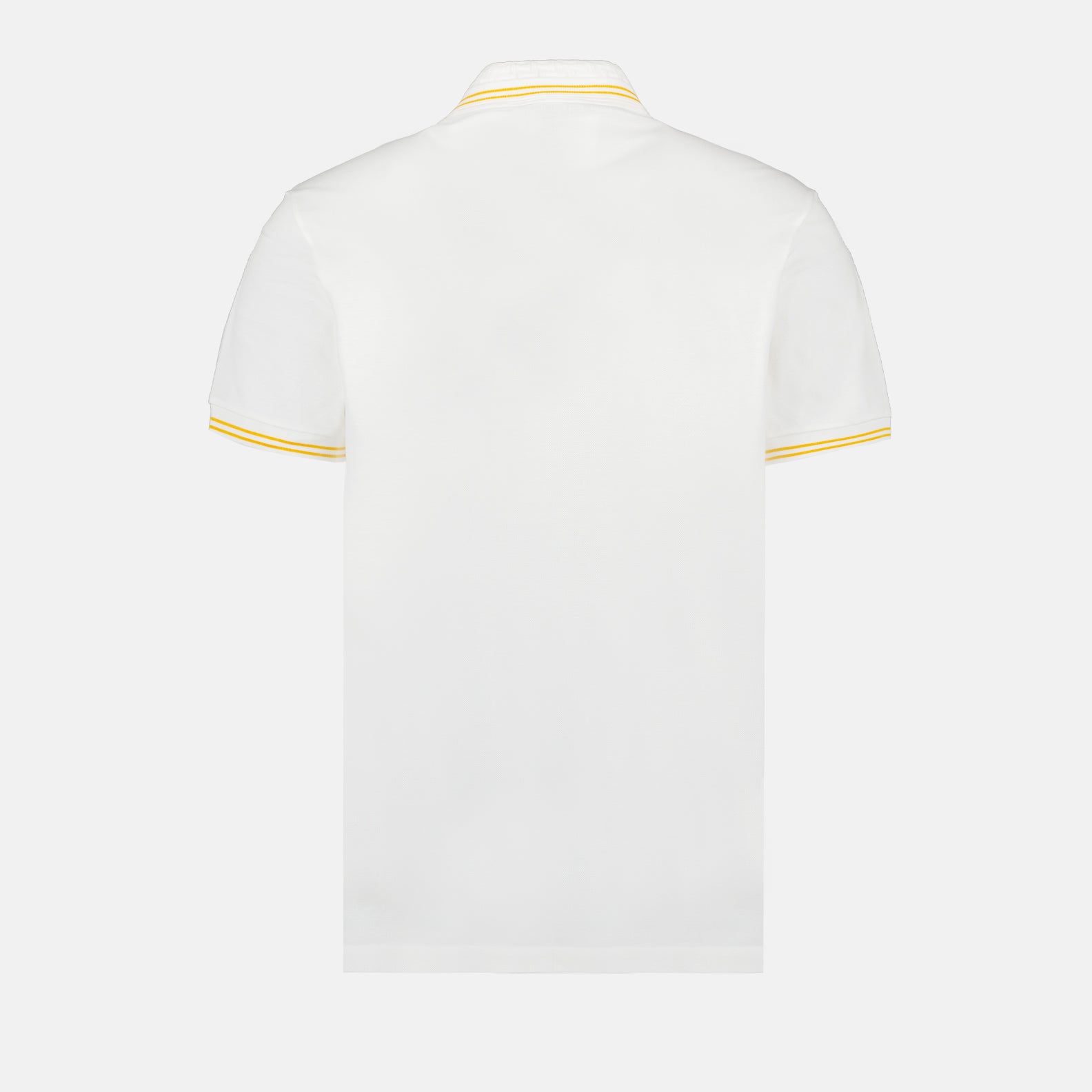 Versace Versace White Polo Shirt with Yellow Medusa Embroidery - image 4