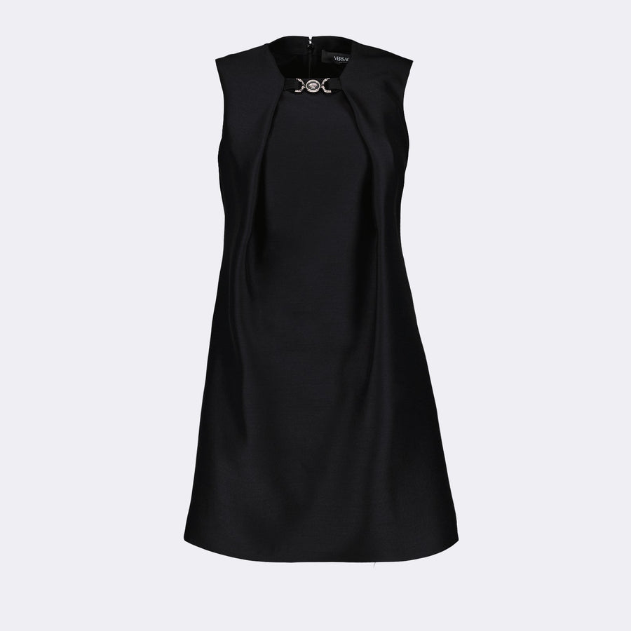 Versace Medusa Clasp A-Line Mini Dress