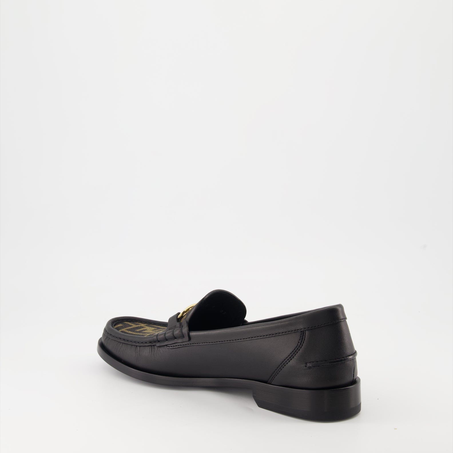 Fendi Fendi O'Lock Leather Loafers - image 3