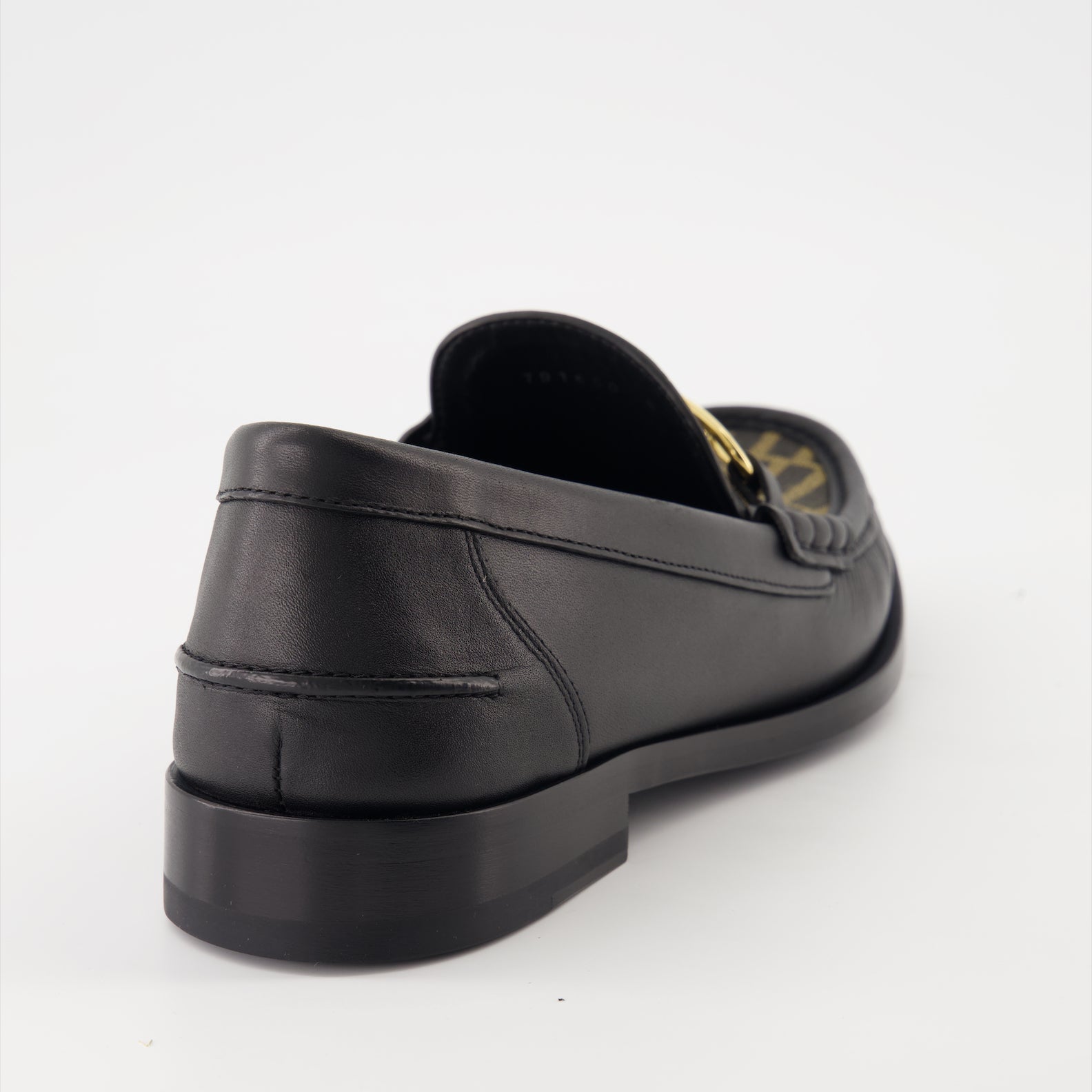 Fendi Fendi O'Lock Leather Loafers - image 4