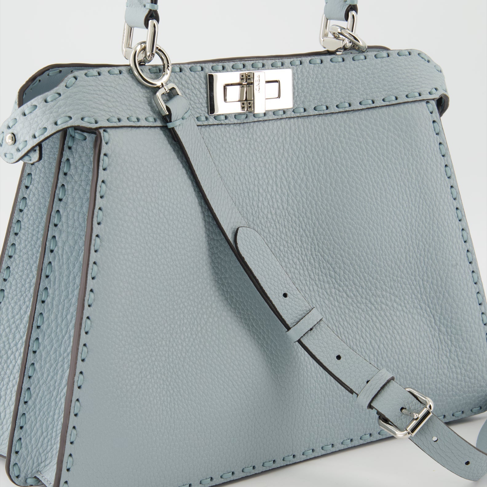 Fendi Peekaboo Soft Medium – Light Blue - image 3