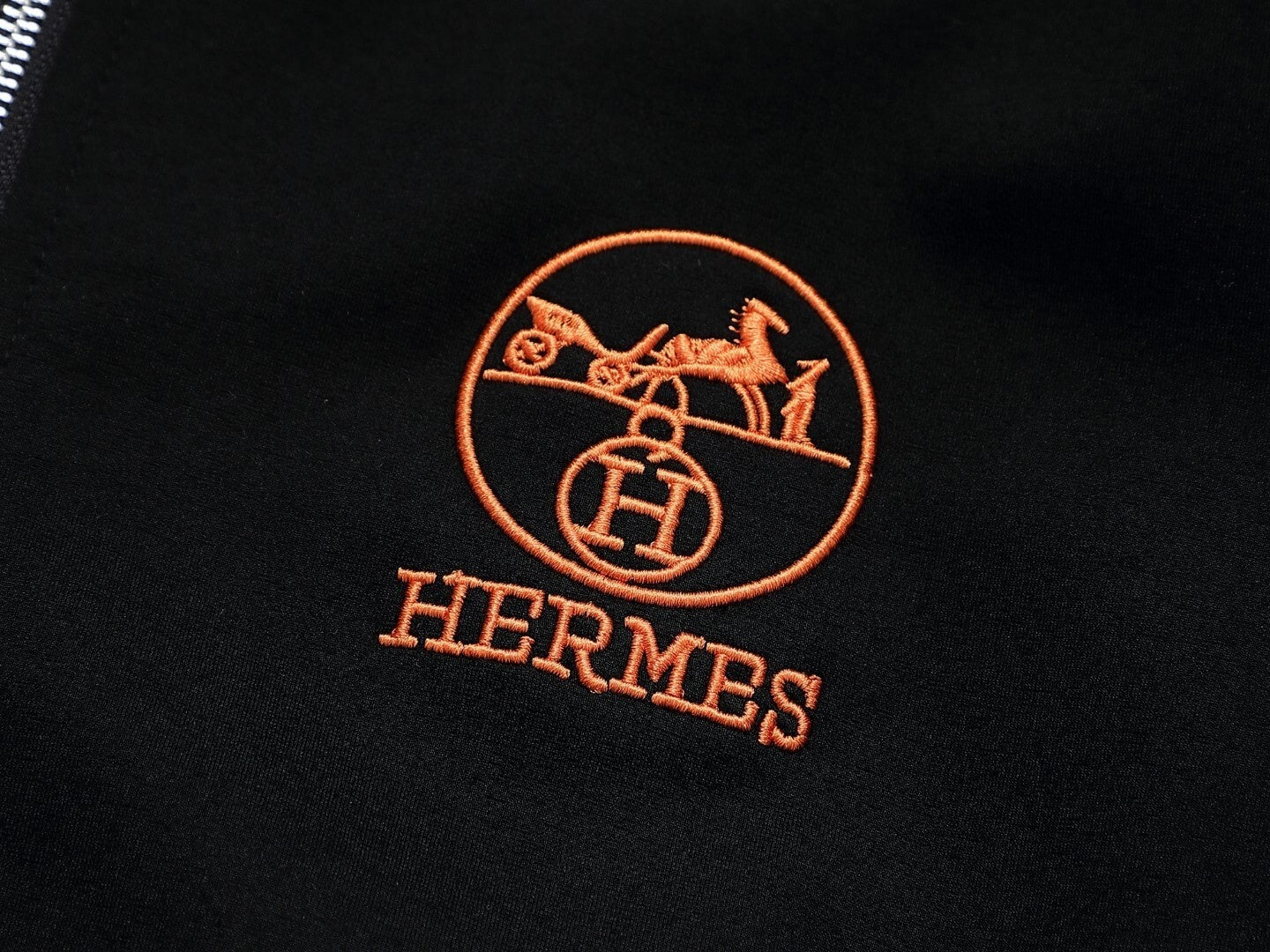 Hermes Signature Black & Orange Luxury Tracksuit - image 4