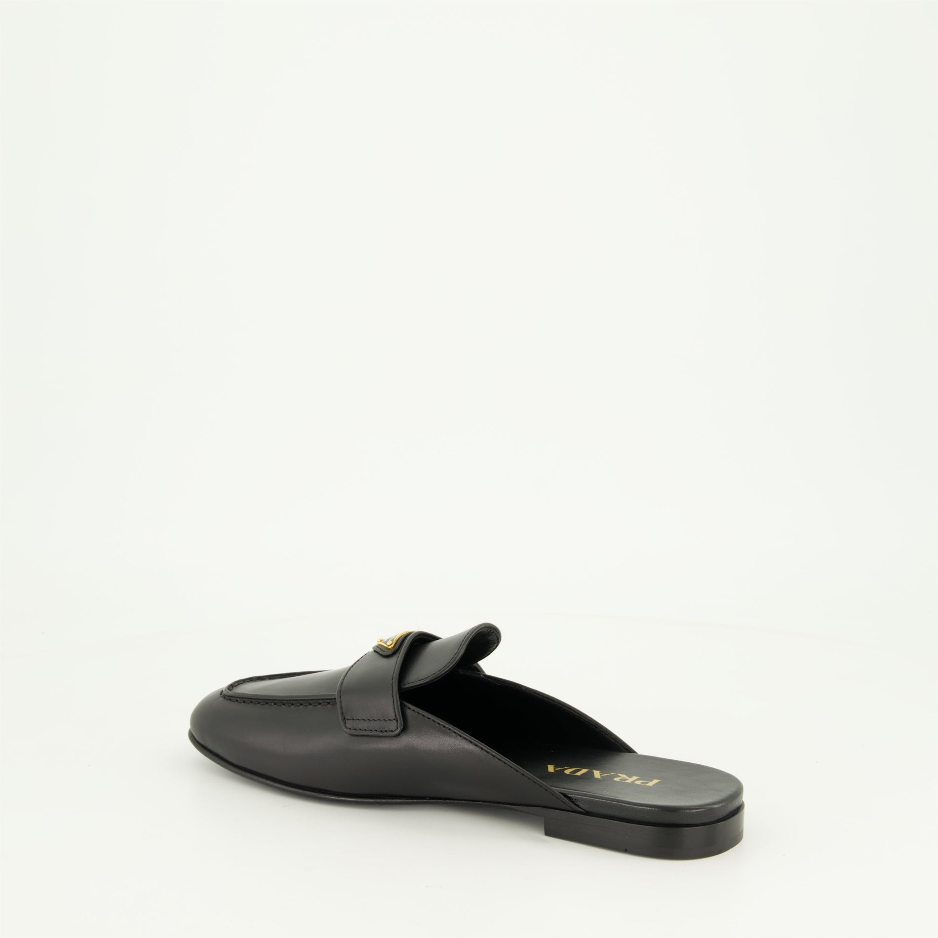 Prada Leather Loafer Mules - image 3