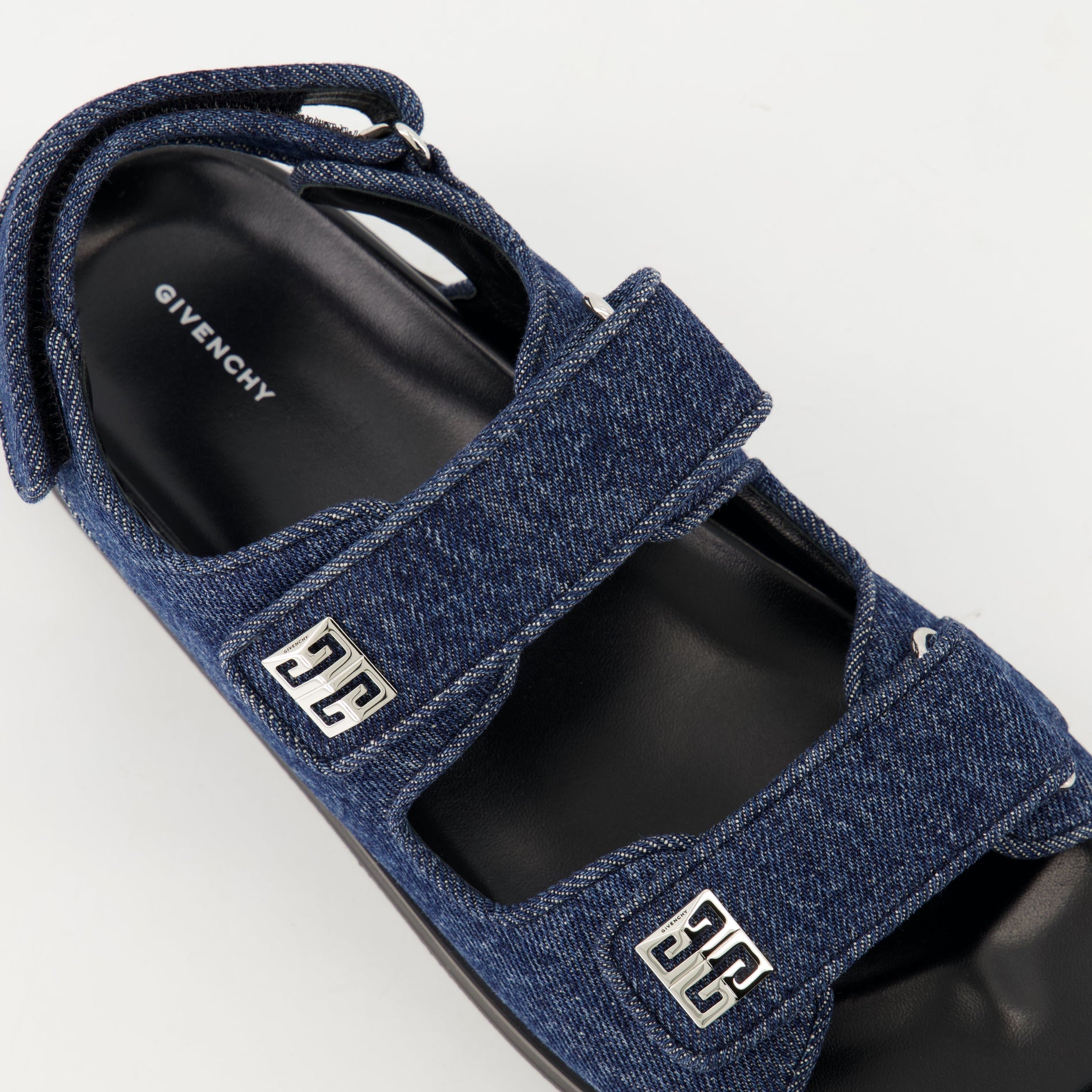 Givenchy Denim Strap Sandals - image 4